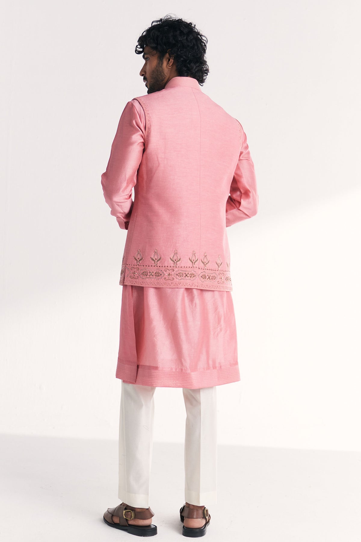 Jal Pink Nehru Jacket Set