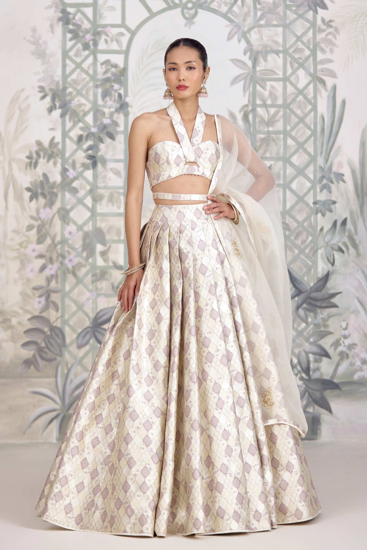Winter White Lehenga Set