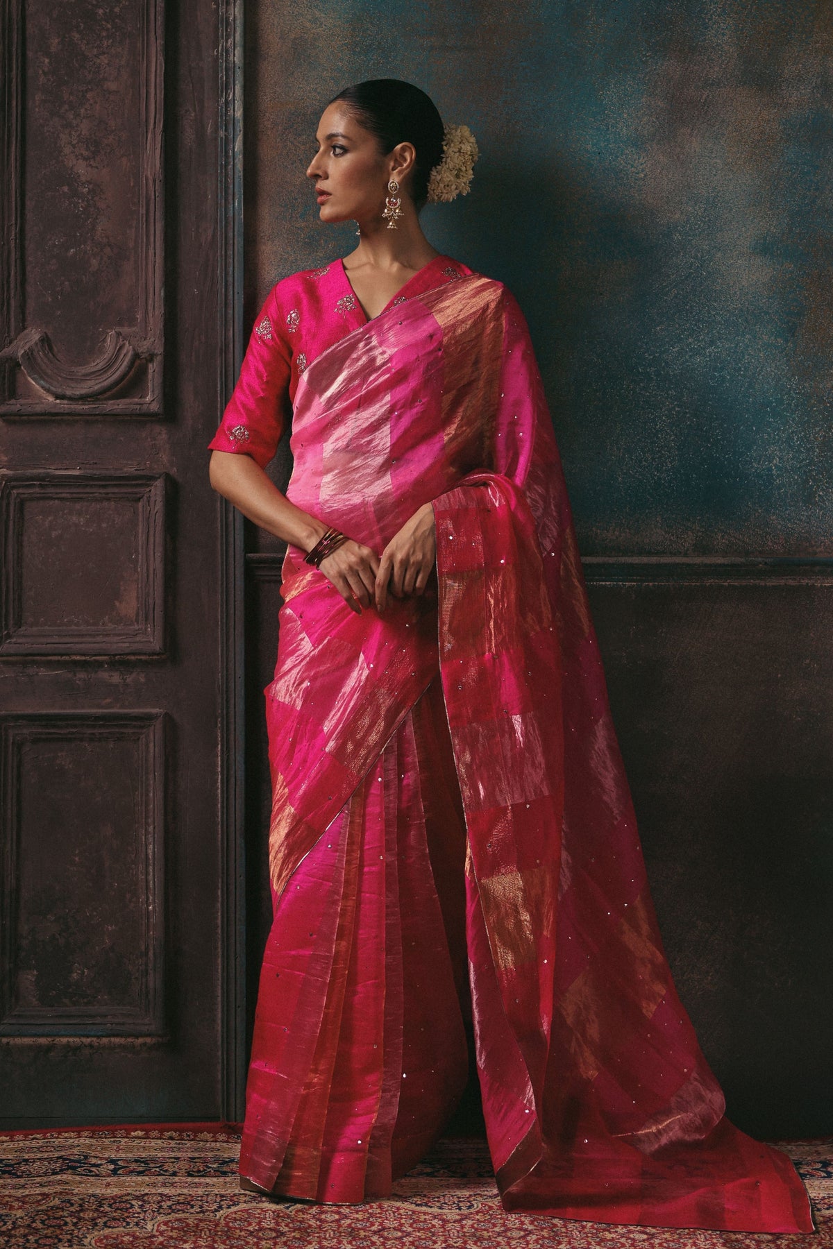 Fuchsia Amber Saree