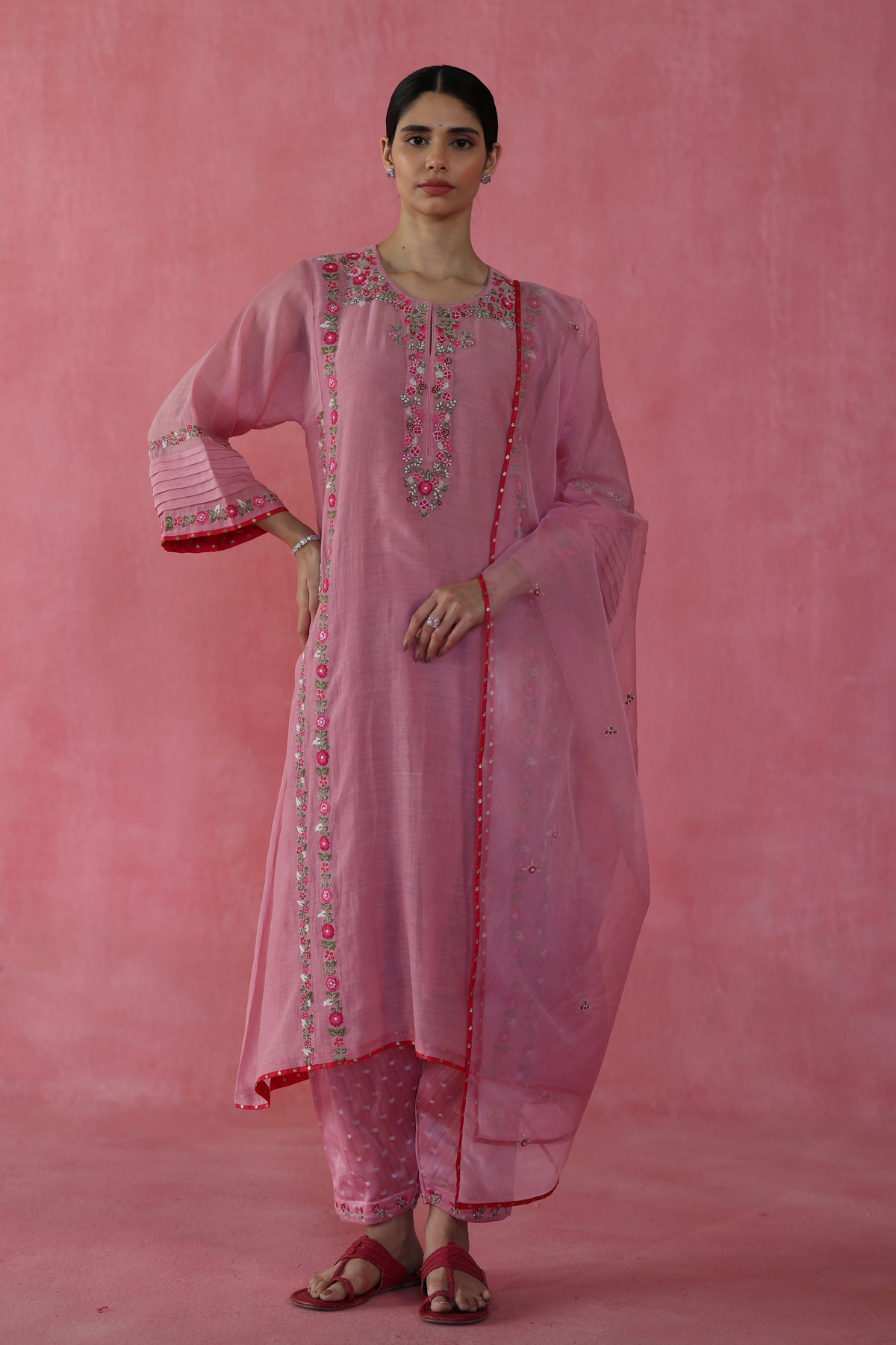 Pink Kulfi Kurta Set