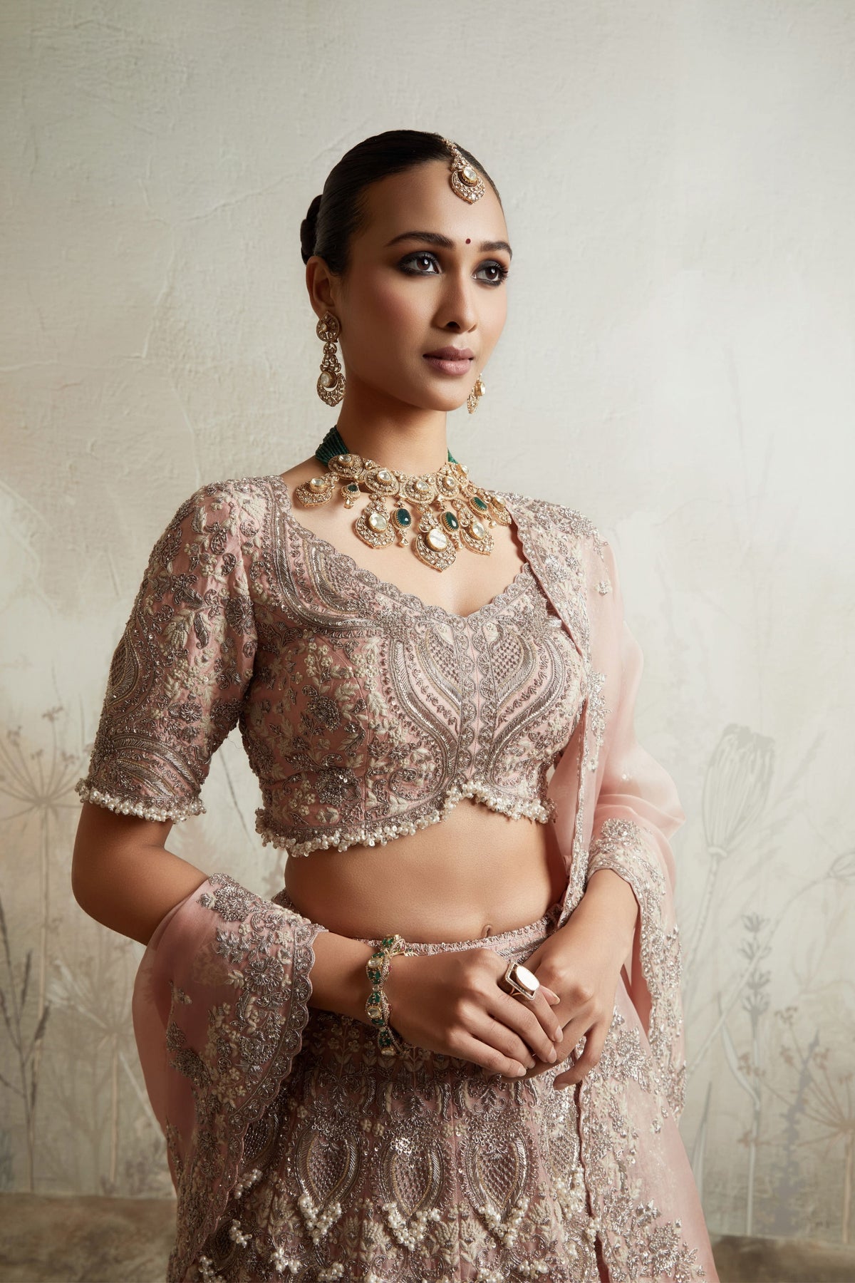Flamingo Maal Lehanga Set