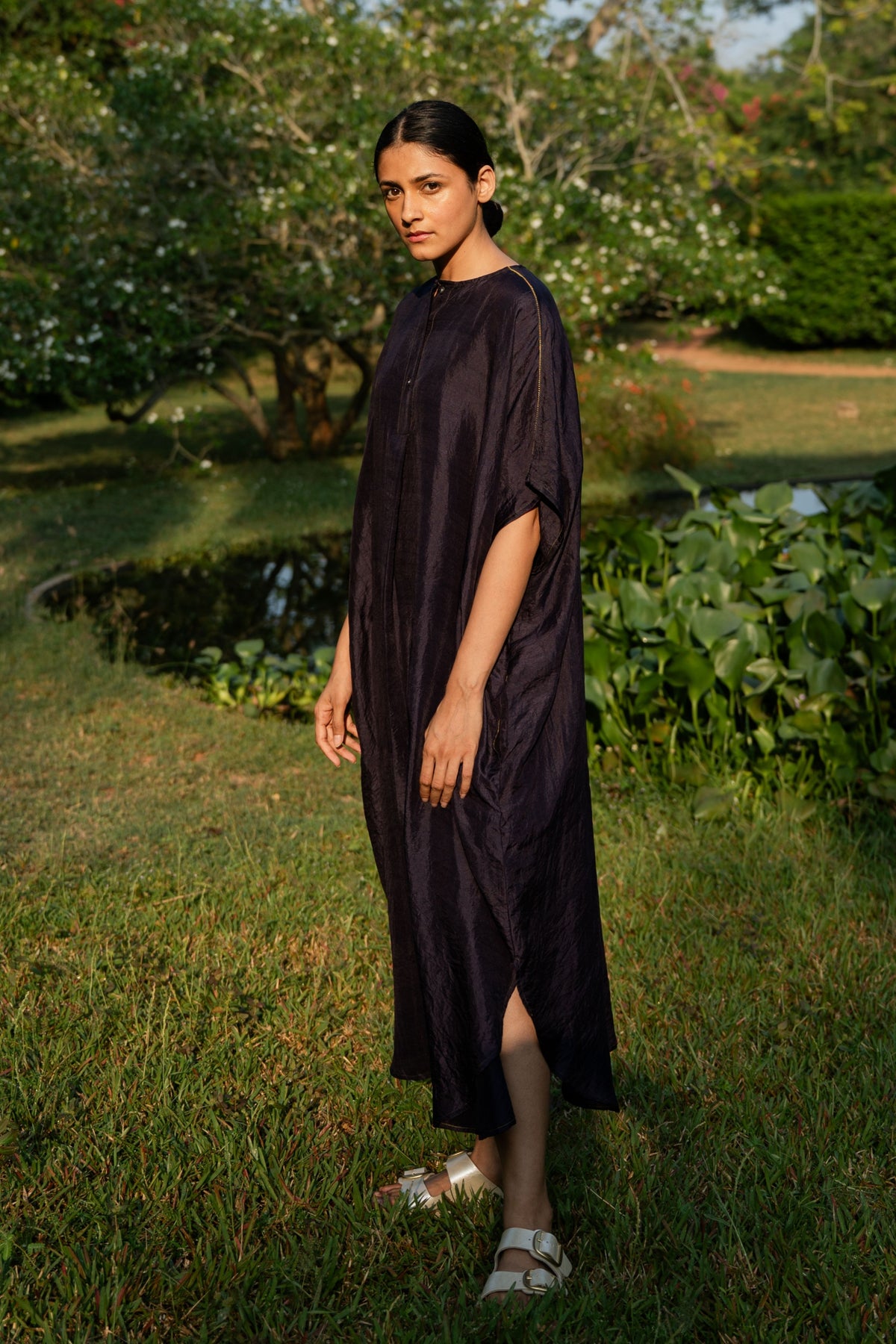 Jamun Pleated Kaftan