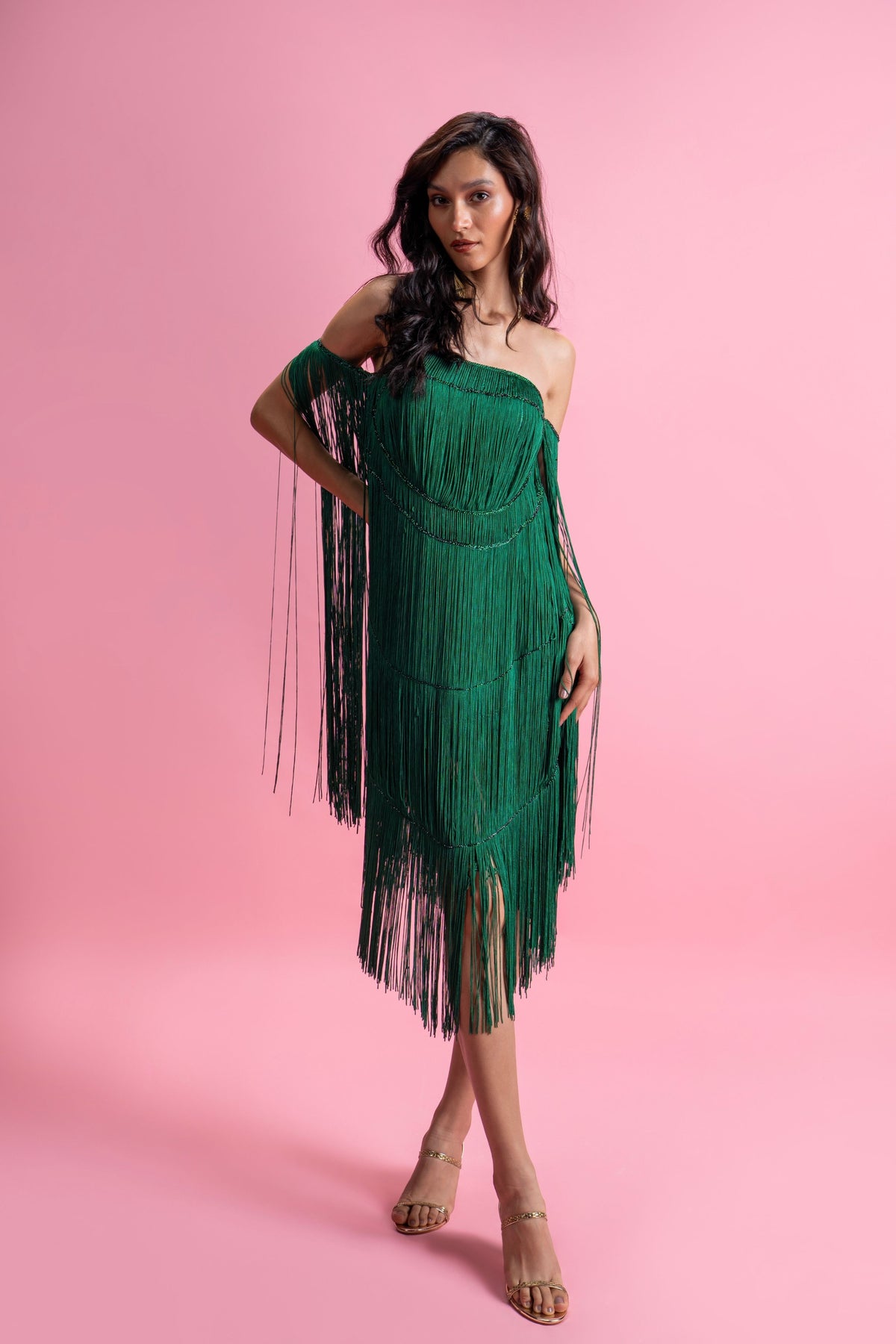 Crystal Fringe Dress
