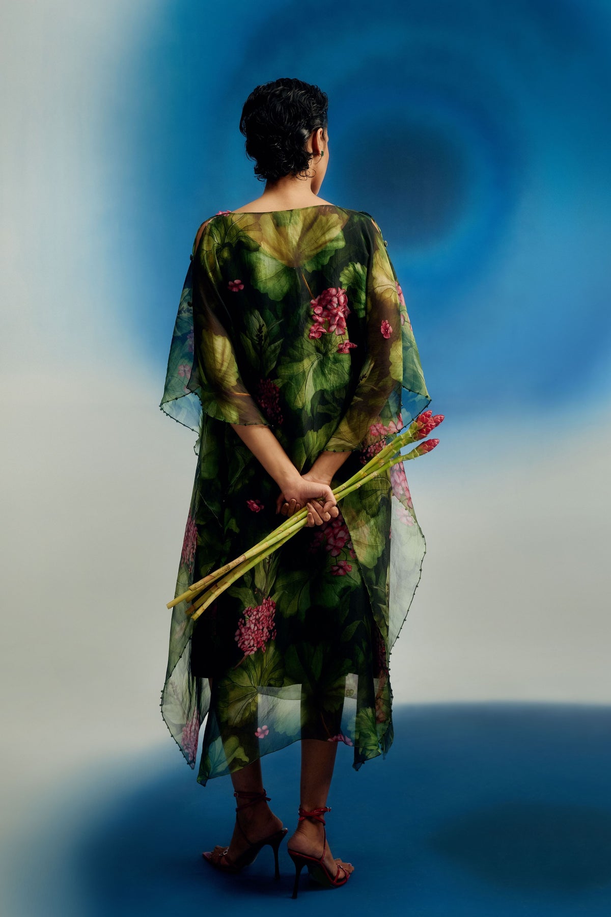 3d Floral Kaftan