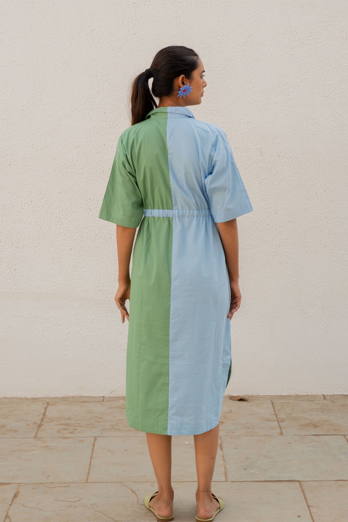 Periwinkle Meadows Shirt Dress