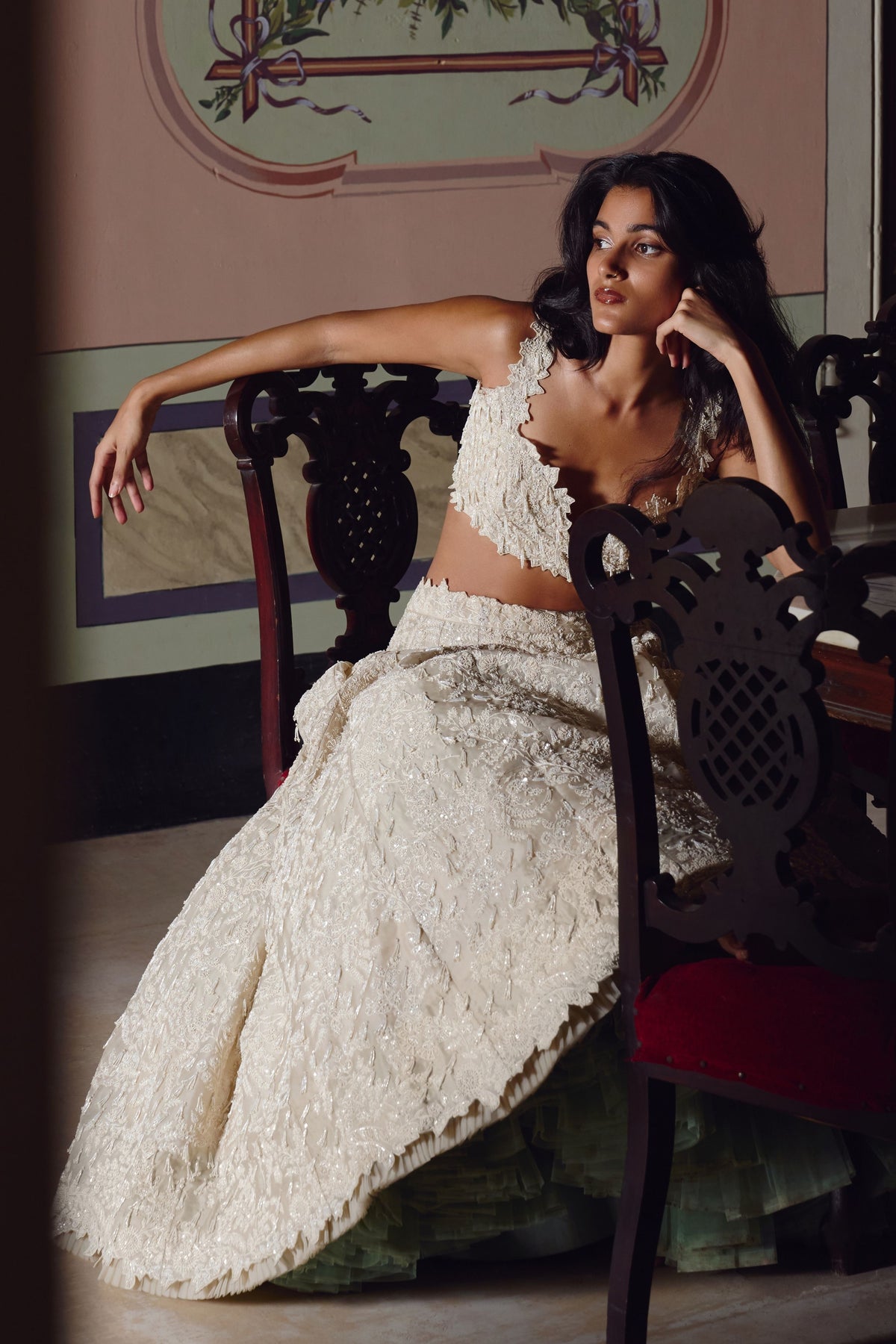 Ivory Athena Lehenga Set
