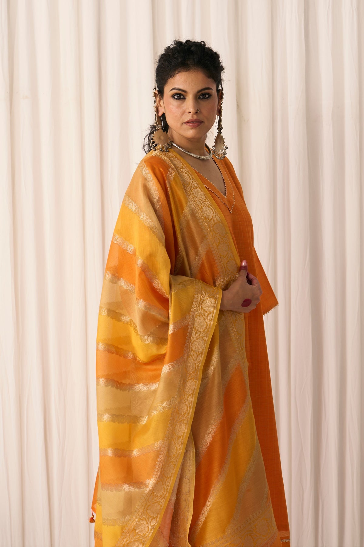 Radha Orange Kurta Set