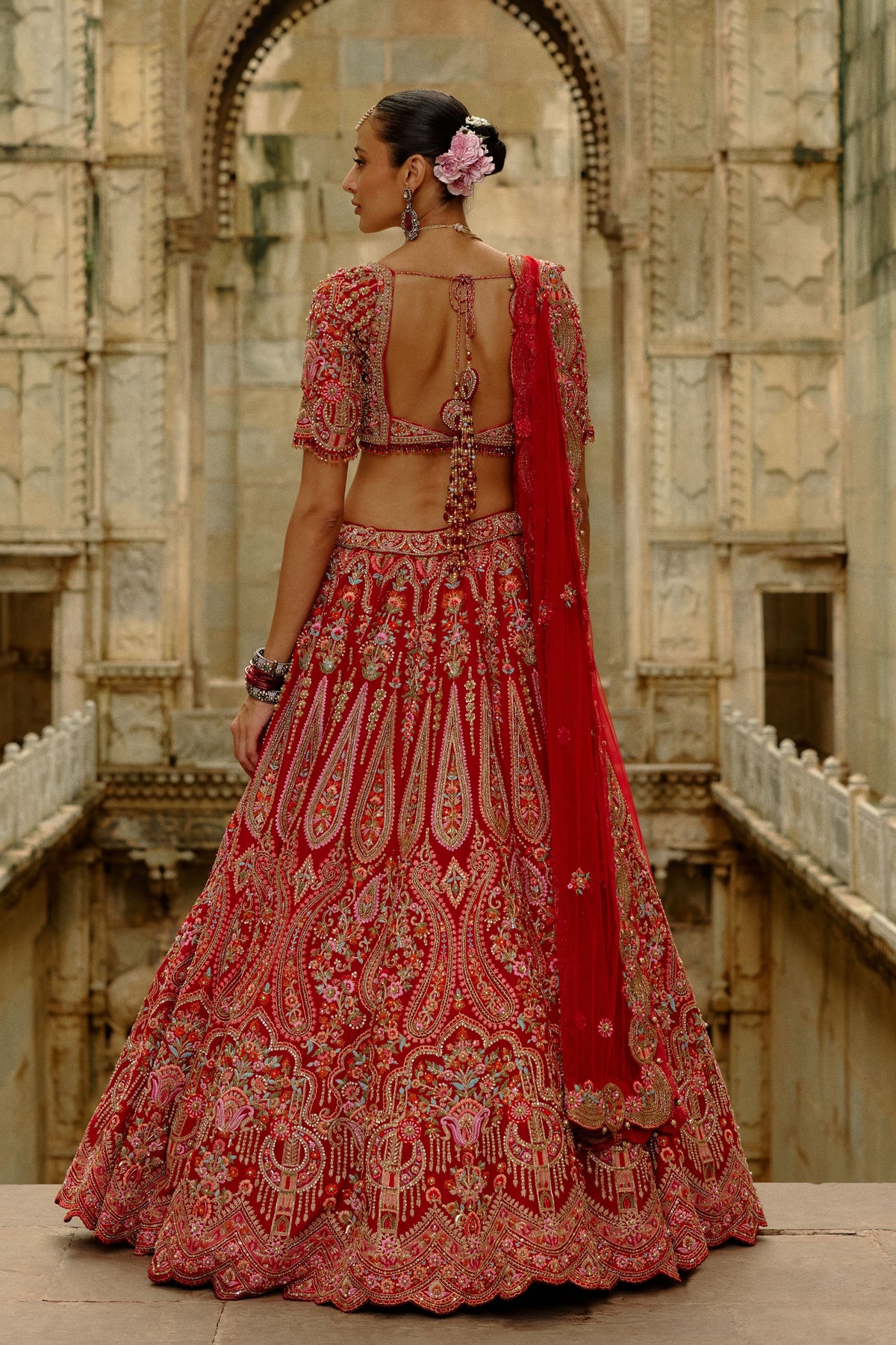 Resham Work Lehenga Set