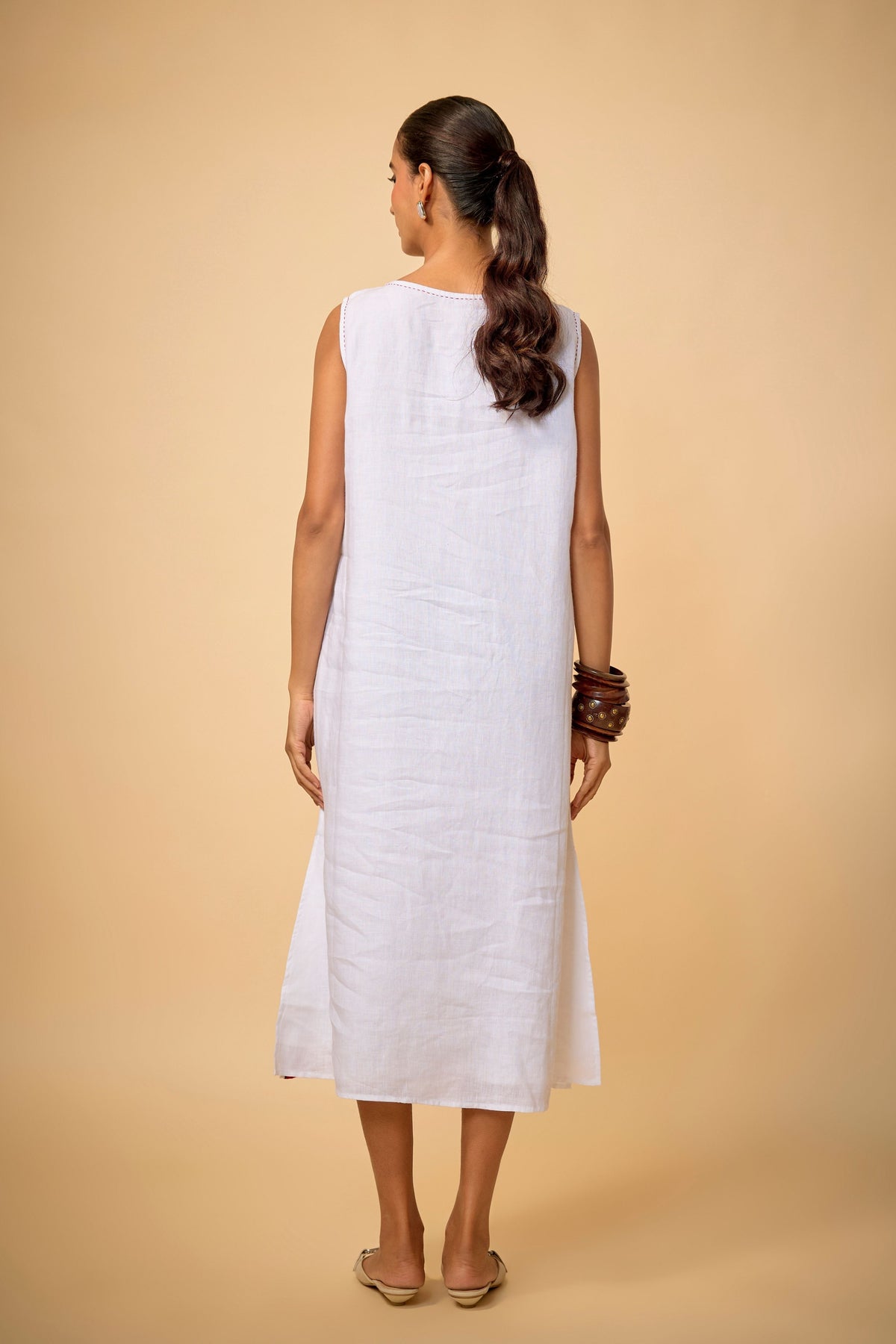 Linen Palm Dress