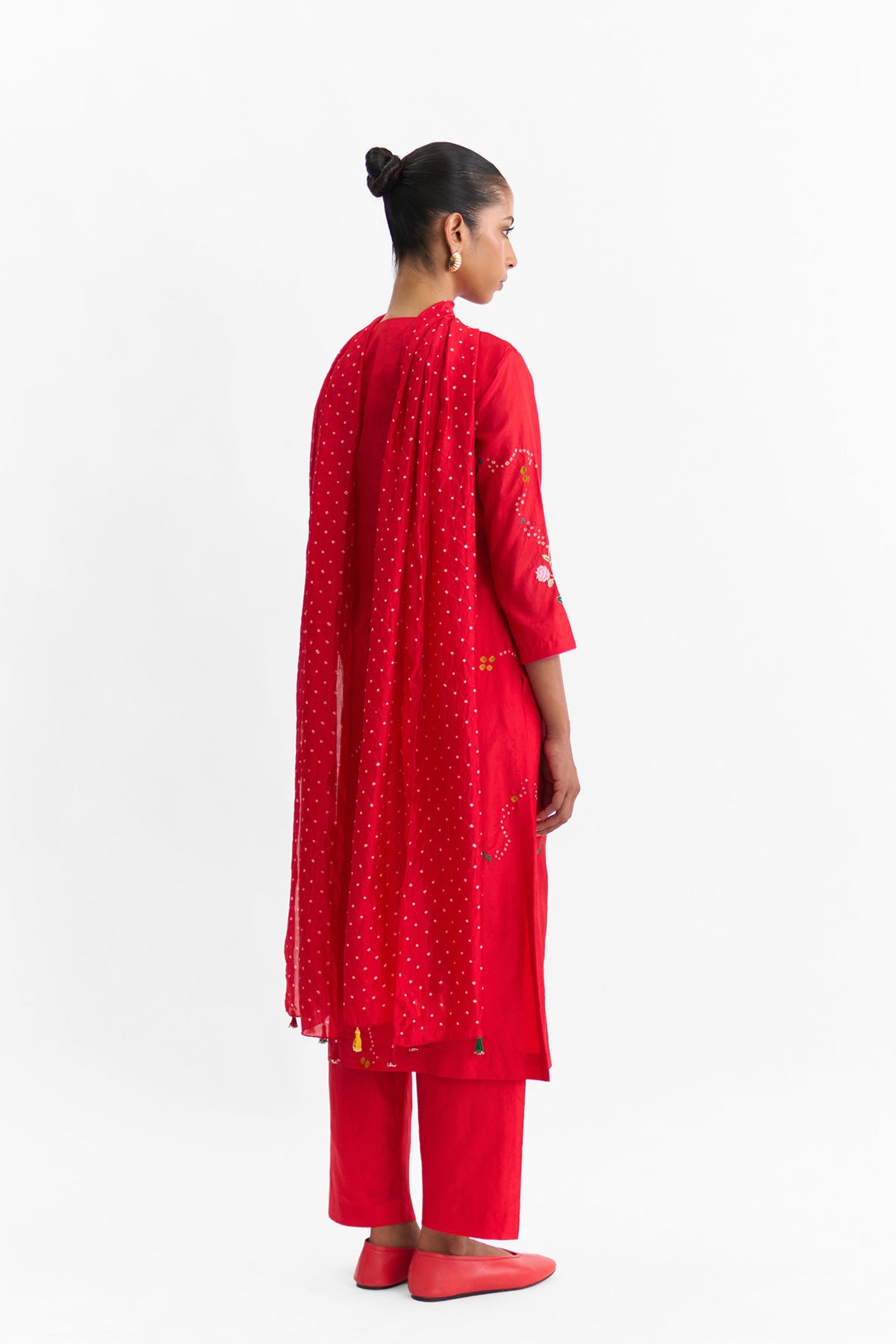 Yuki Red Kurta Set
