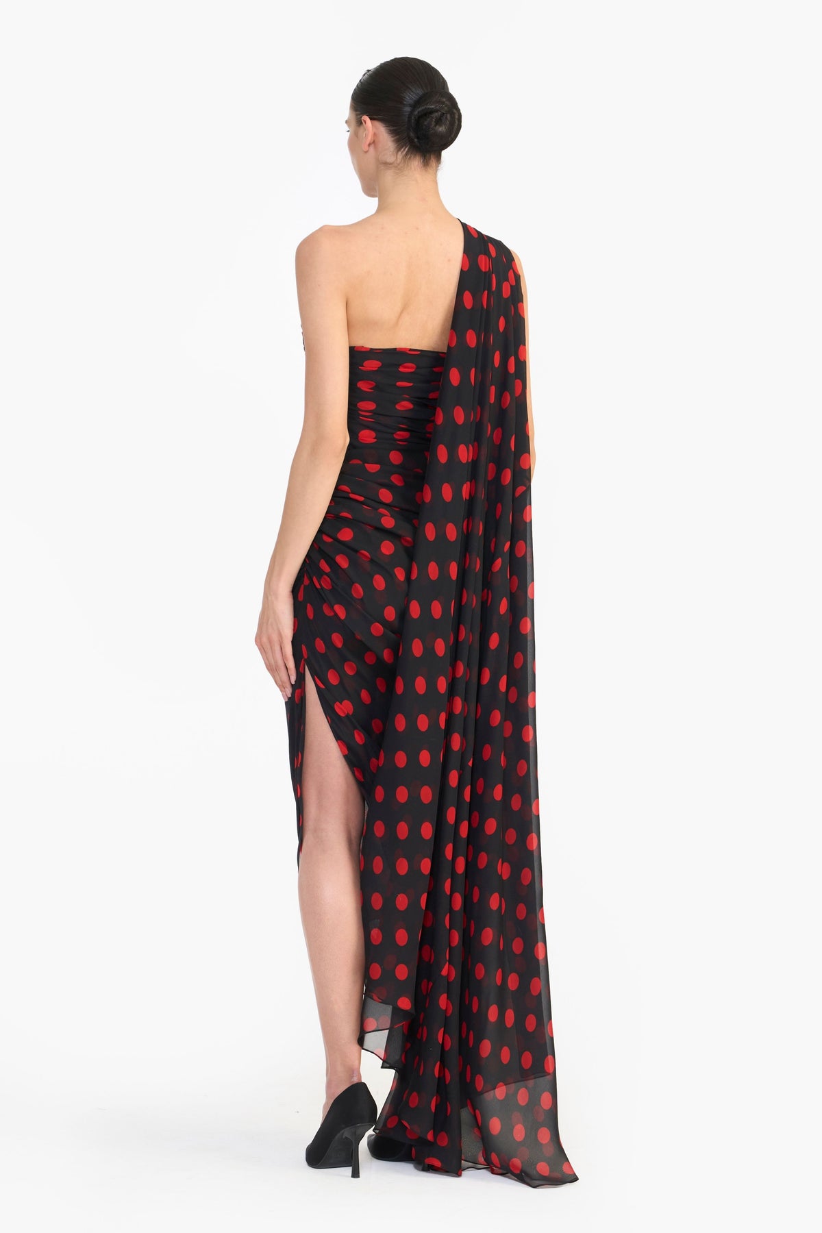 Pencil Dress With Saree Drape