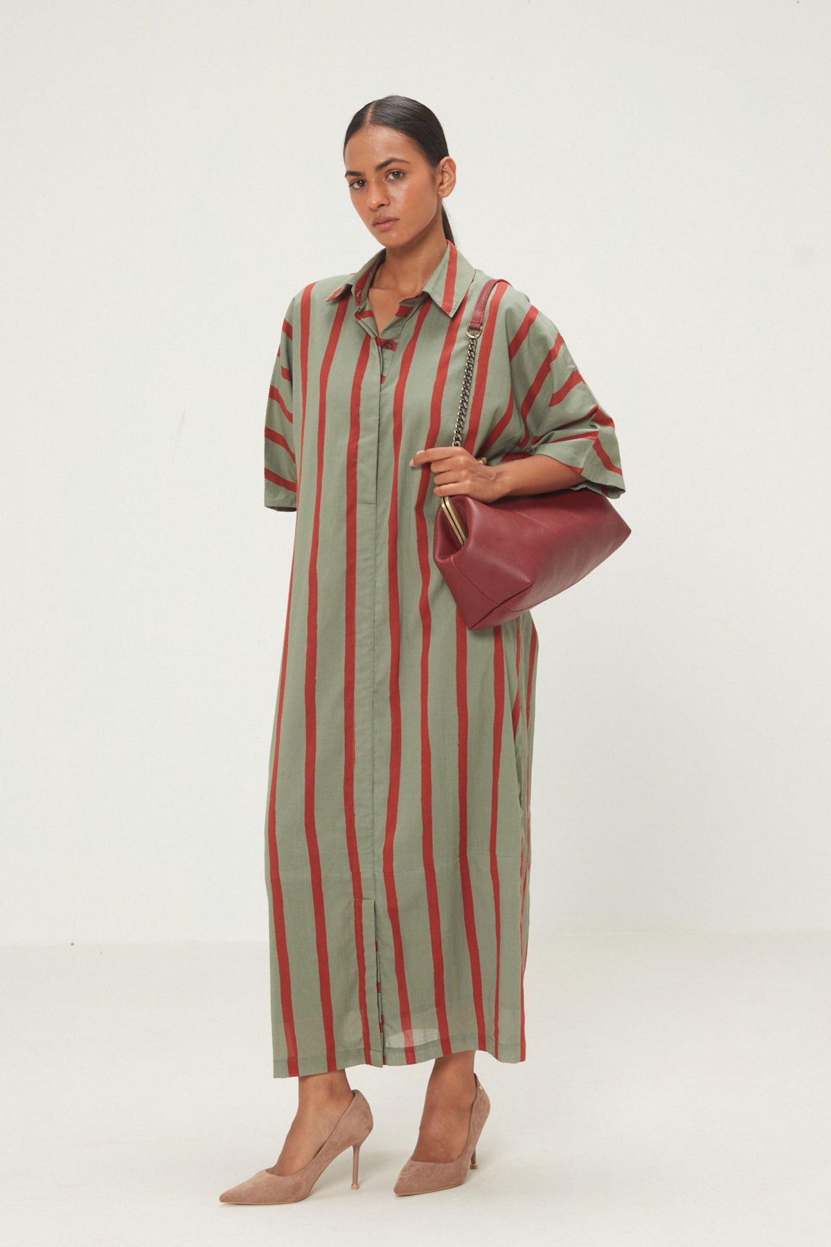 Parallel Shirt Dress