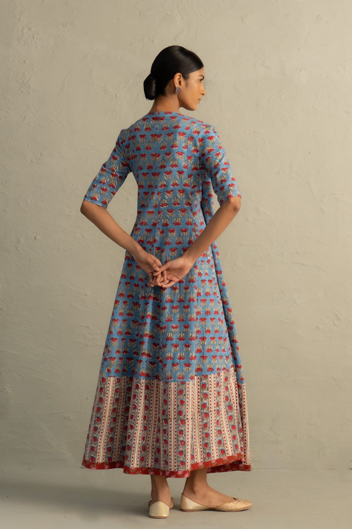 Blue Wrap Around Dress