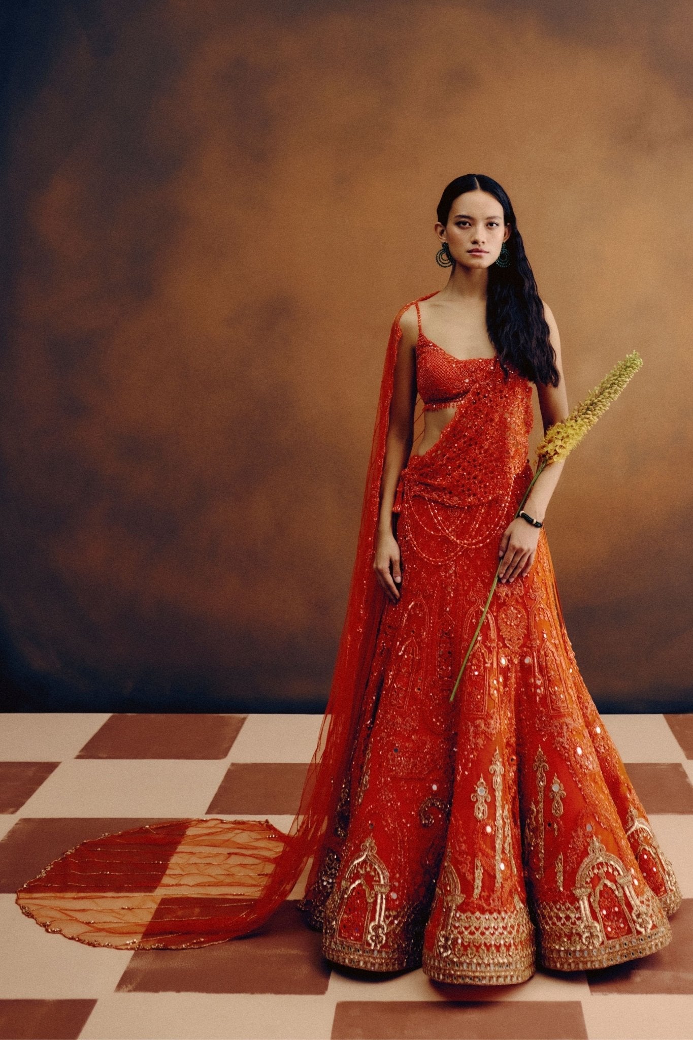 Citrine Dawn Bridal Lehenga Set - Dolly J - Elahe