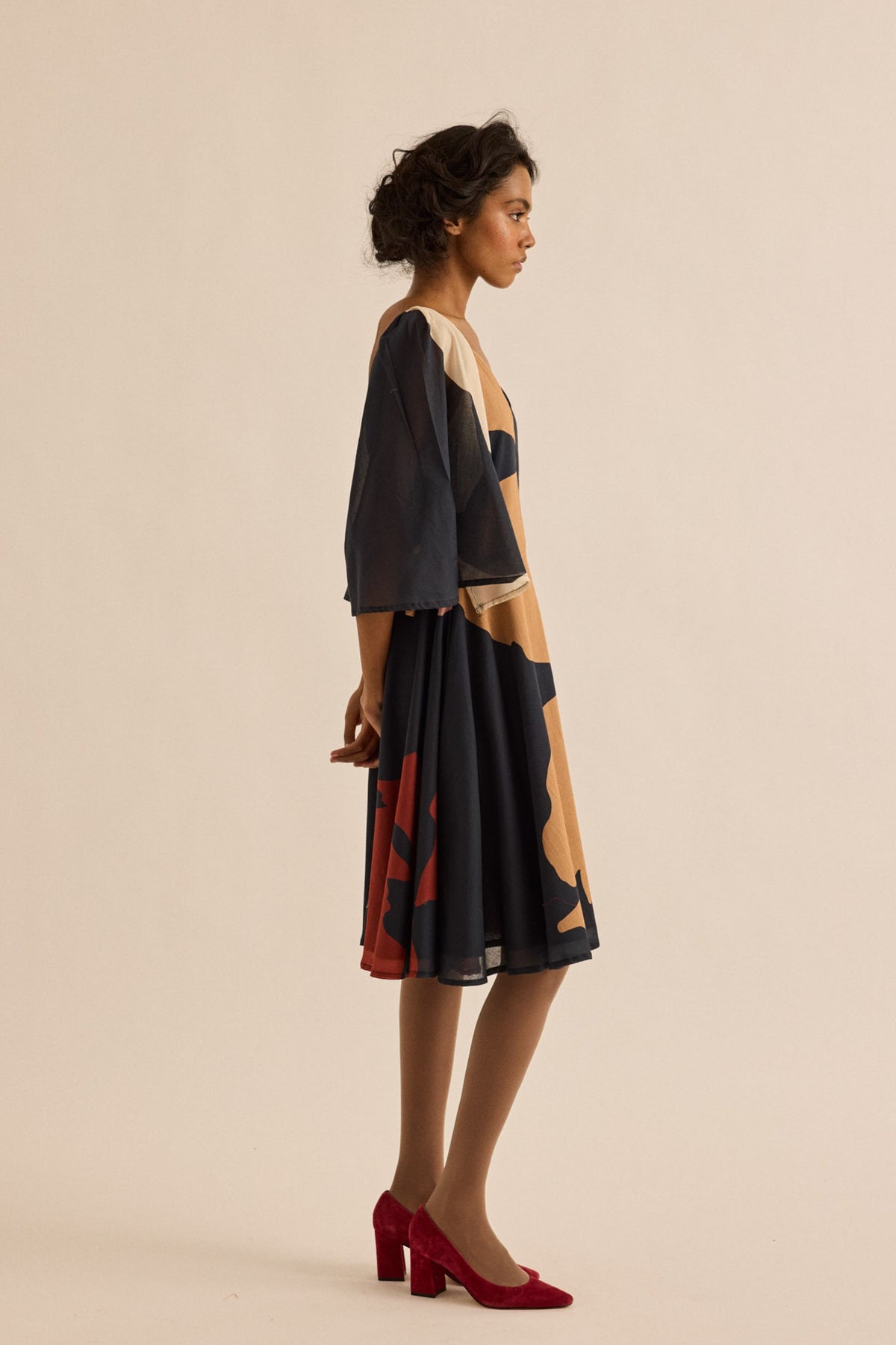 Black Pansy Dress