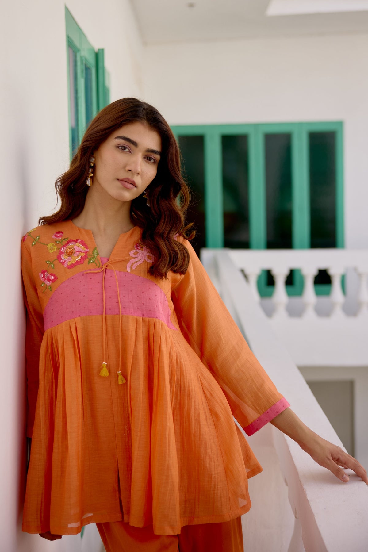 Orange Bloom & Sky Cord Set