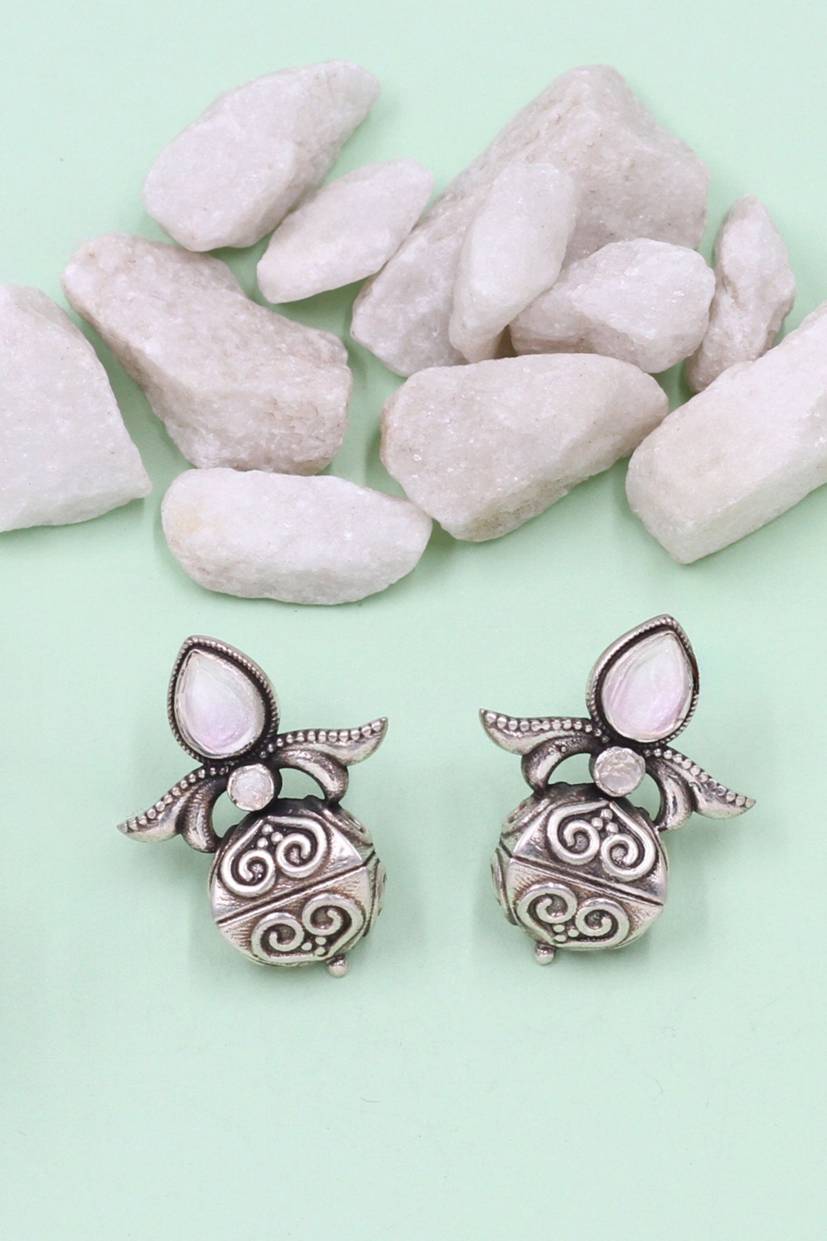 Sophisticated Silver Handcrafted Studs