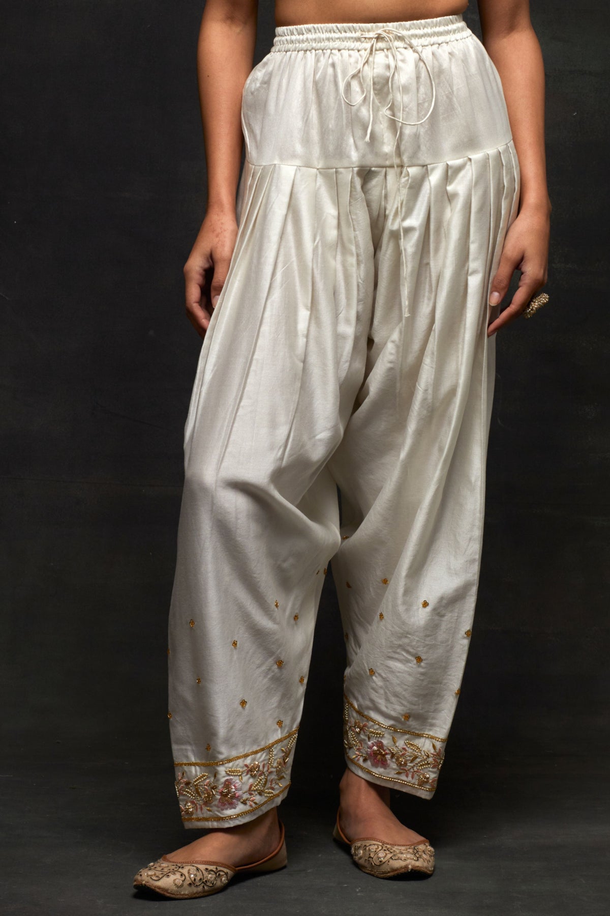 White Short Kurta Set