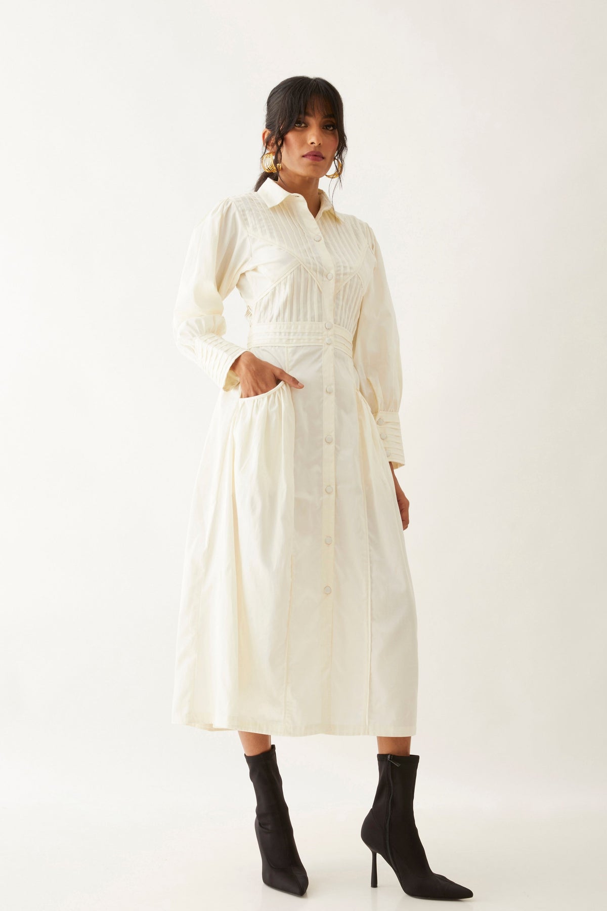 Noah Off White Dress