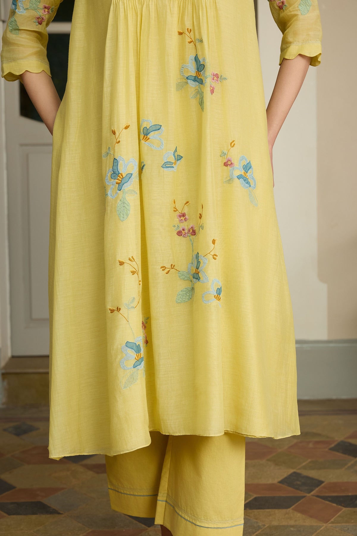 Lemon Applique Tunic Set
