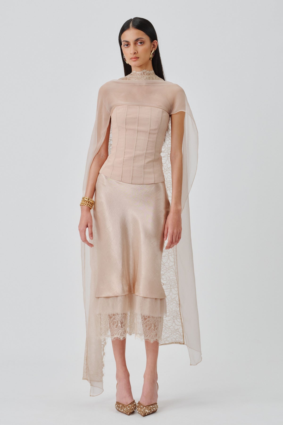 Soft Veil Corset Top