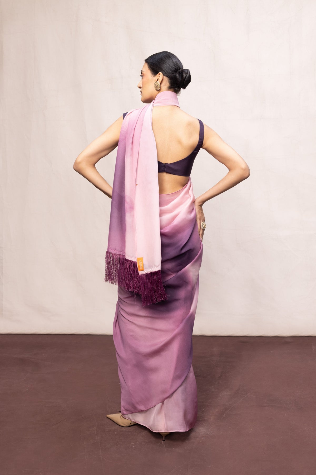 Purple & Pink Ombre Saree