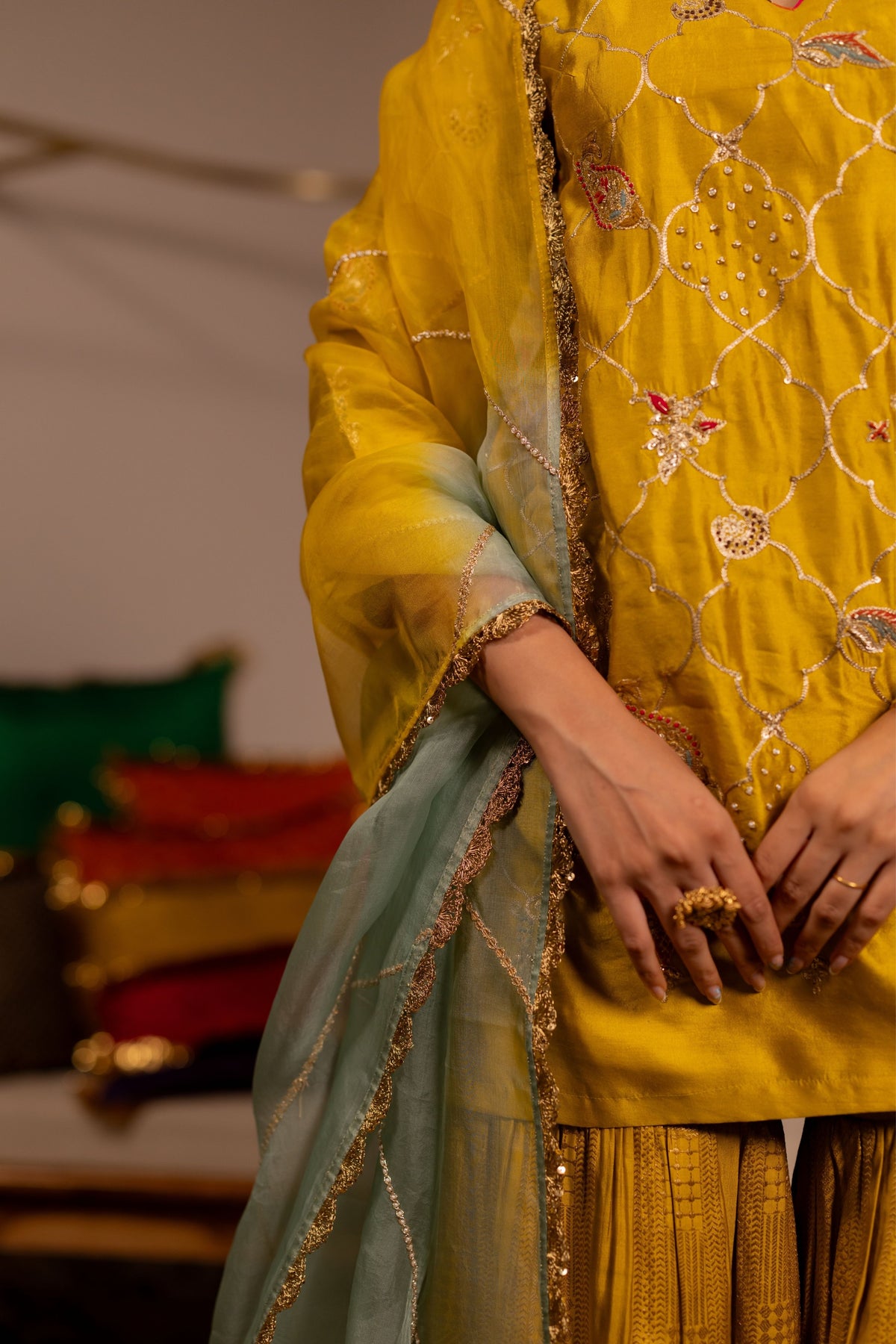 Dhanu Mustard Kurta Set