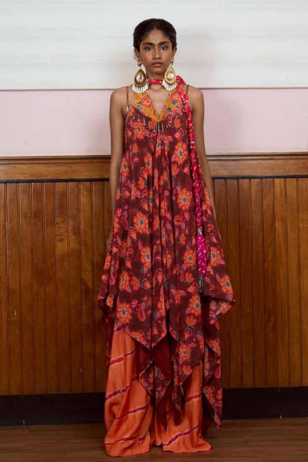 Taraana Floral Handkerchief Kurta Set