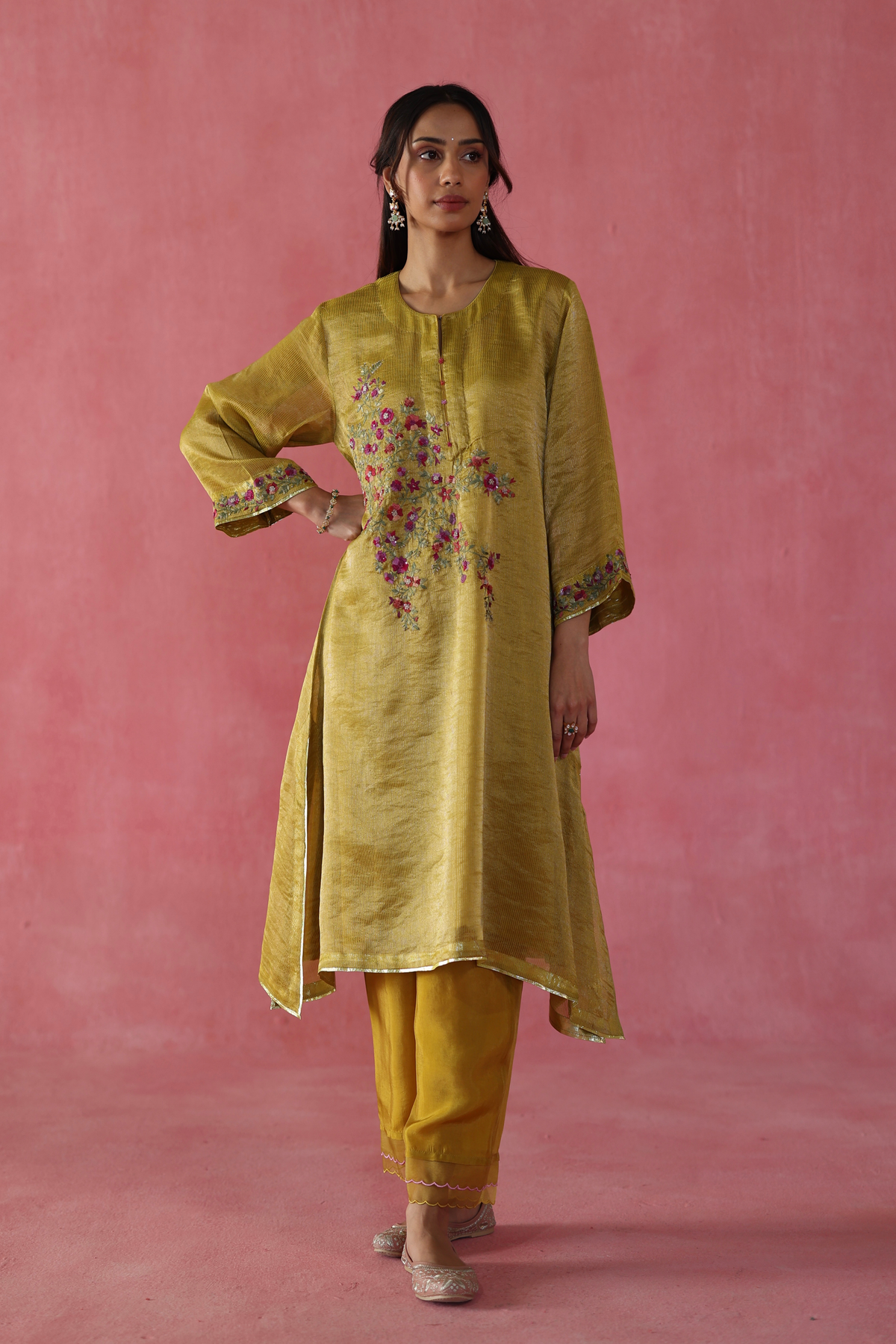 Mustard Phirni Kurta Set