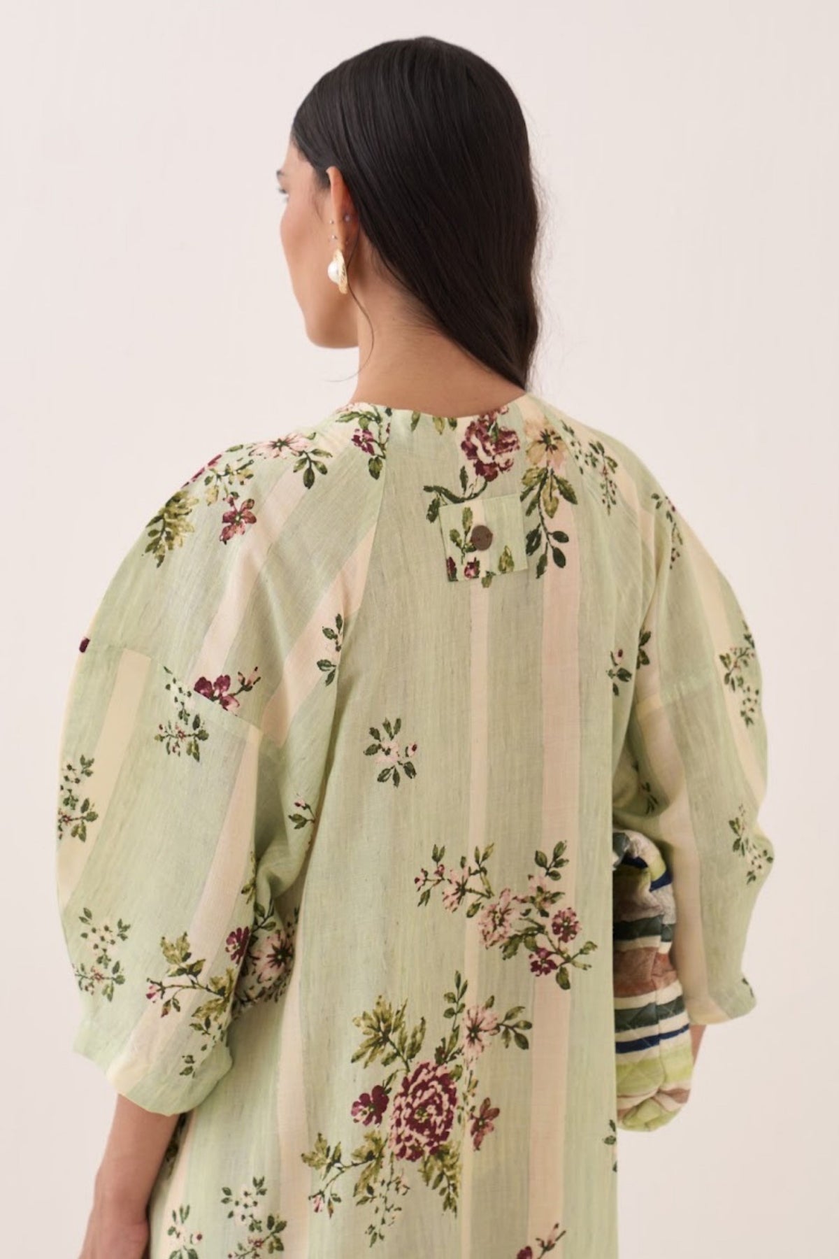 Bagiya Bubble Sleeve Aline Dress