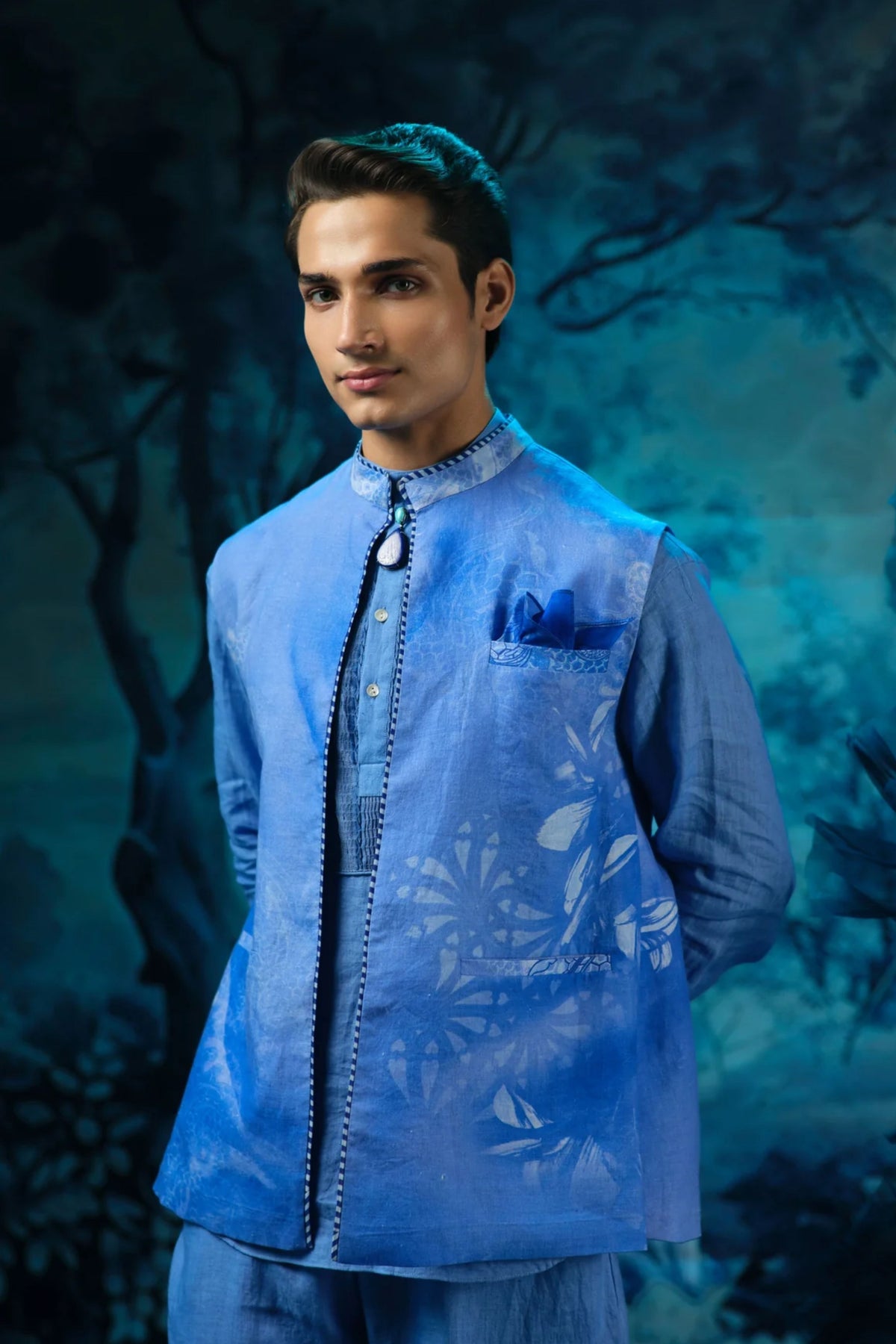Sapphire Statement Waistcoat Set