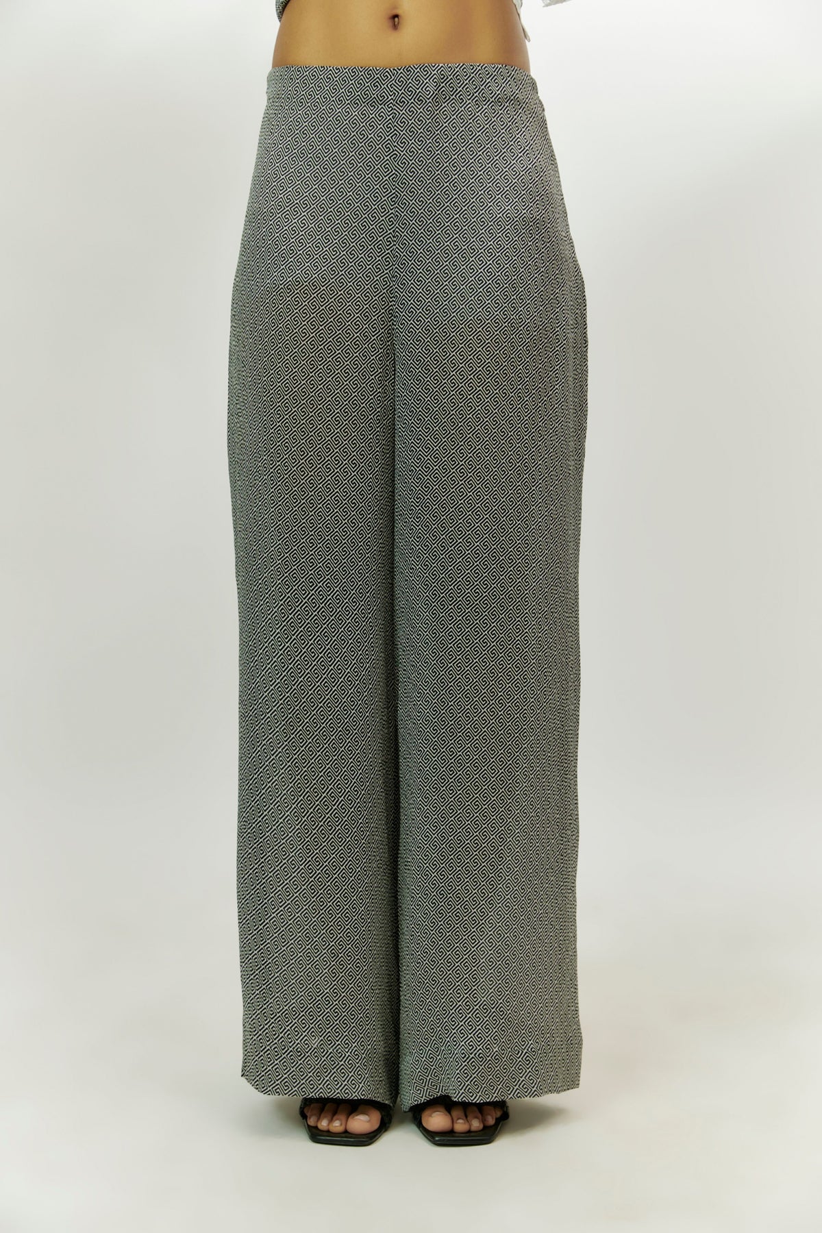 Black Printed Kurta and Pants Set