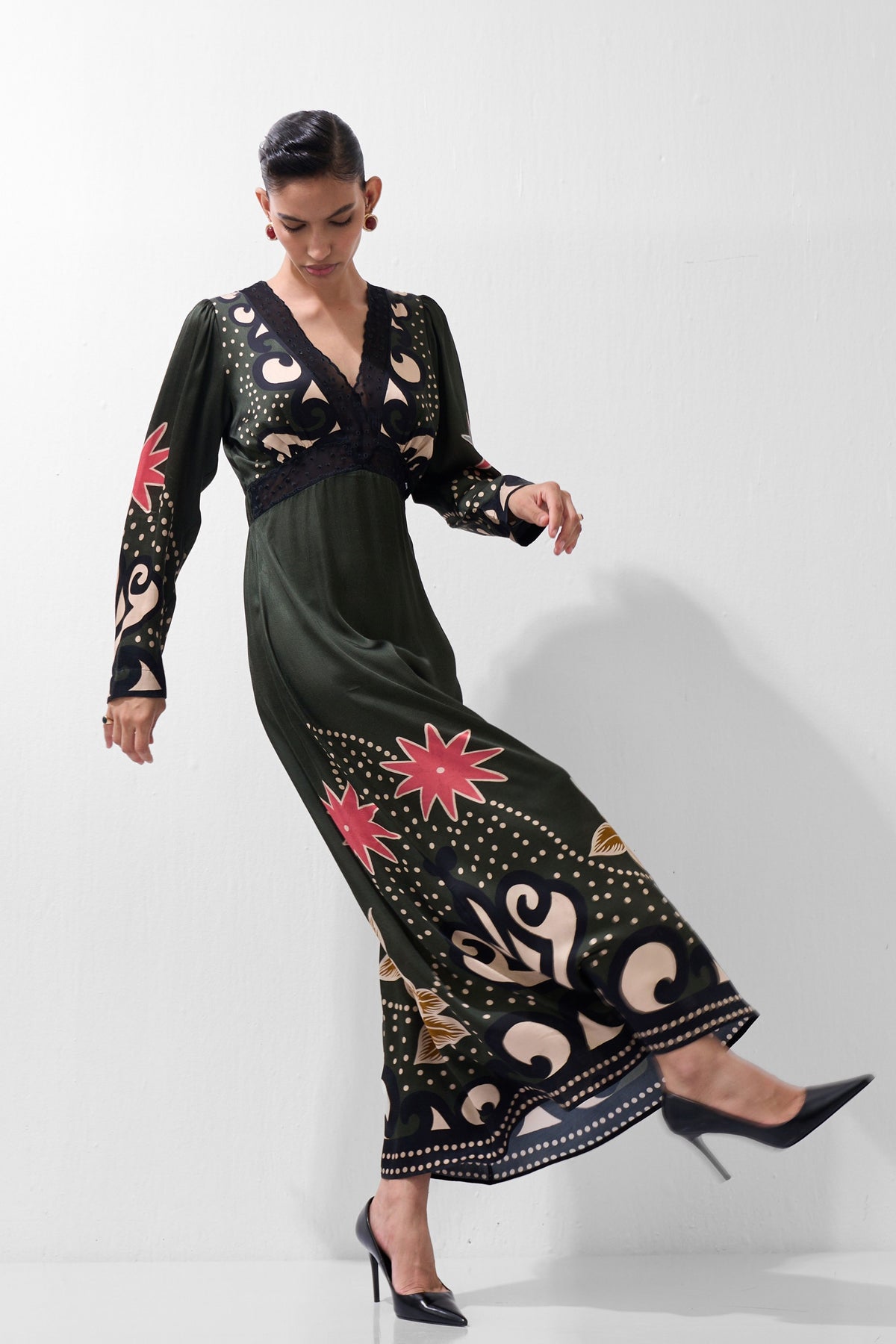 Aura Maxi Old Rose Dress