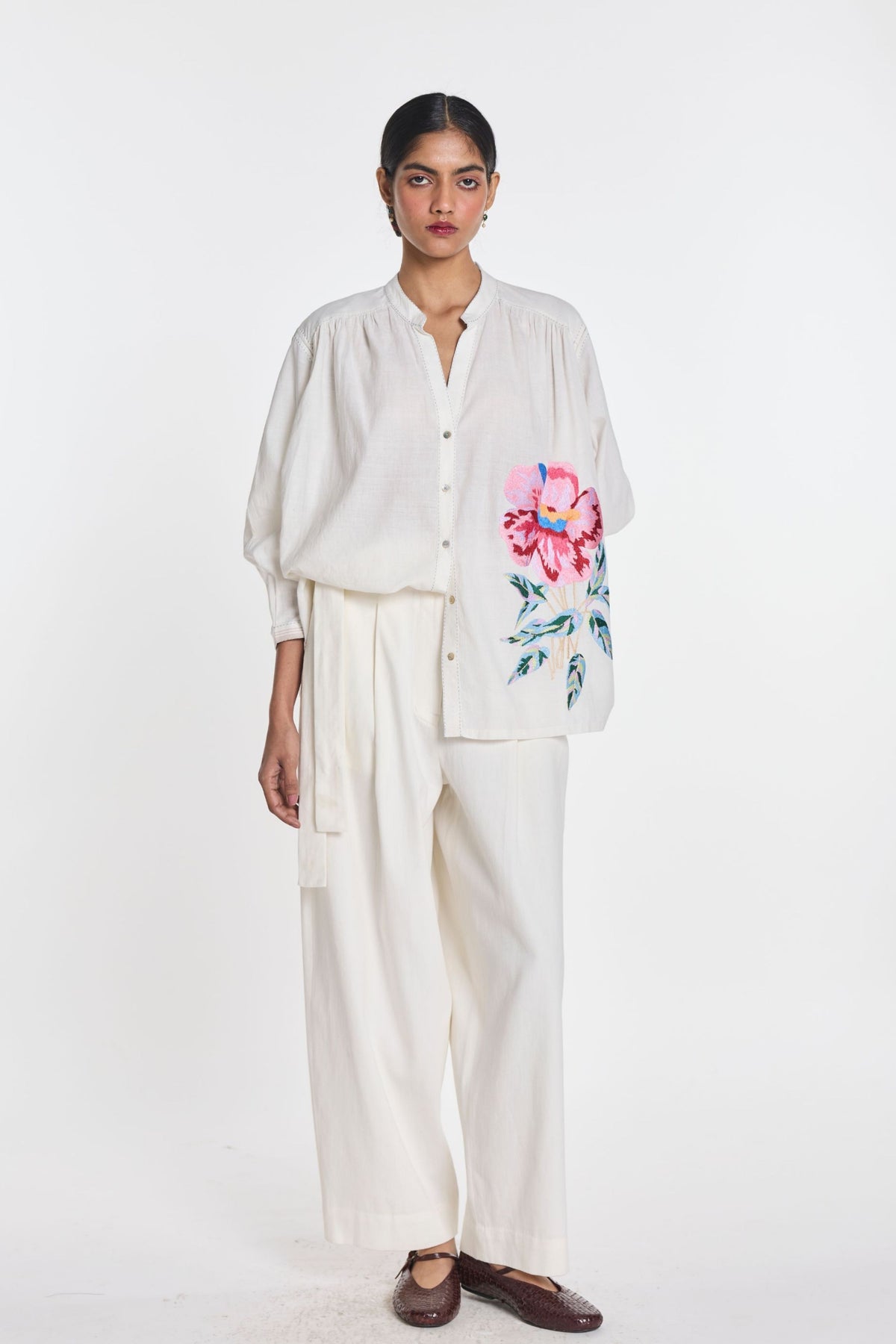 Clover Embroidered Shirt