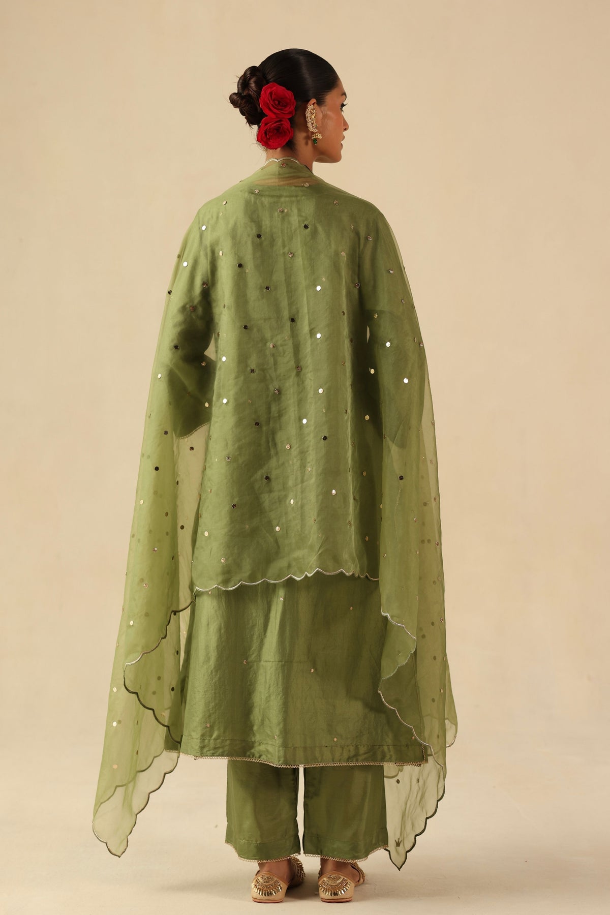 Green Kohinoor Kurta Set