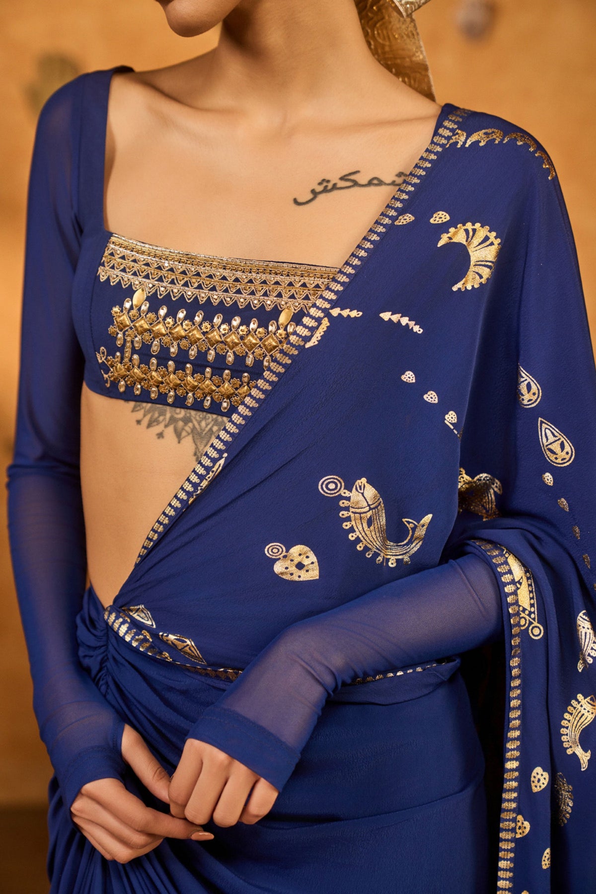 Sapphire Folkestone Draped Saree