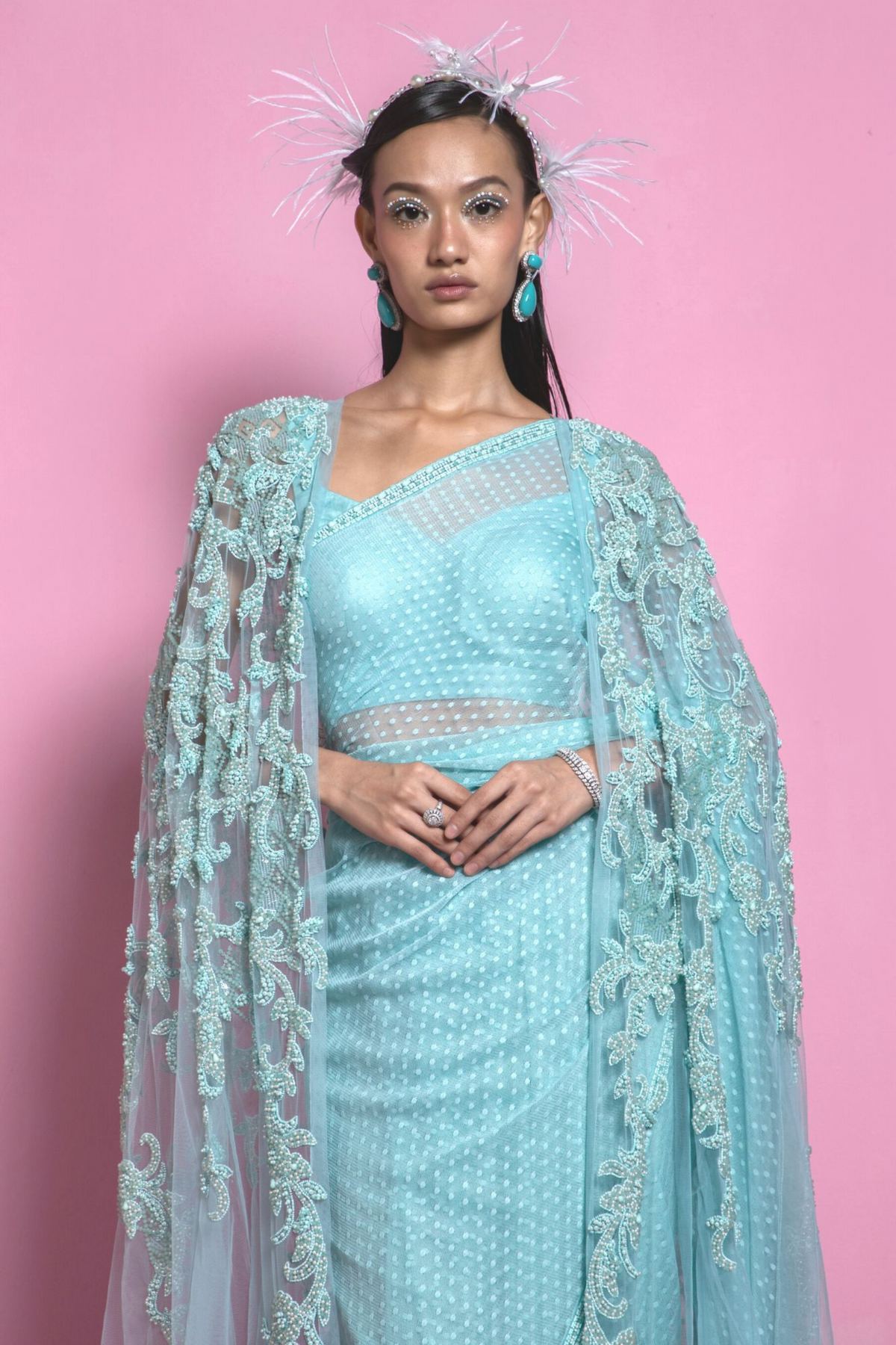 Atlantis Cape Saree