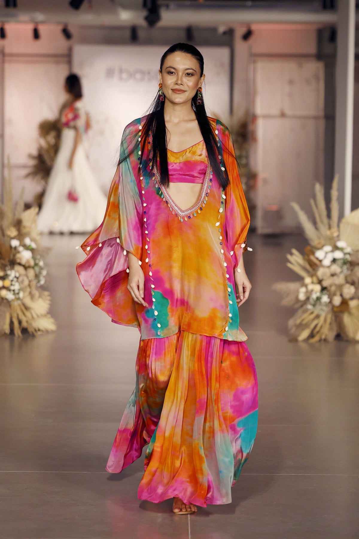 Multicolor Sharara Set
