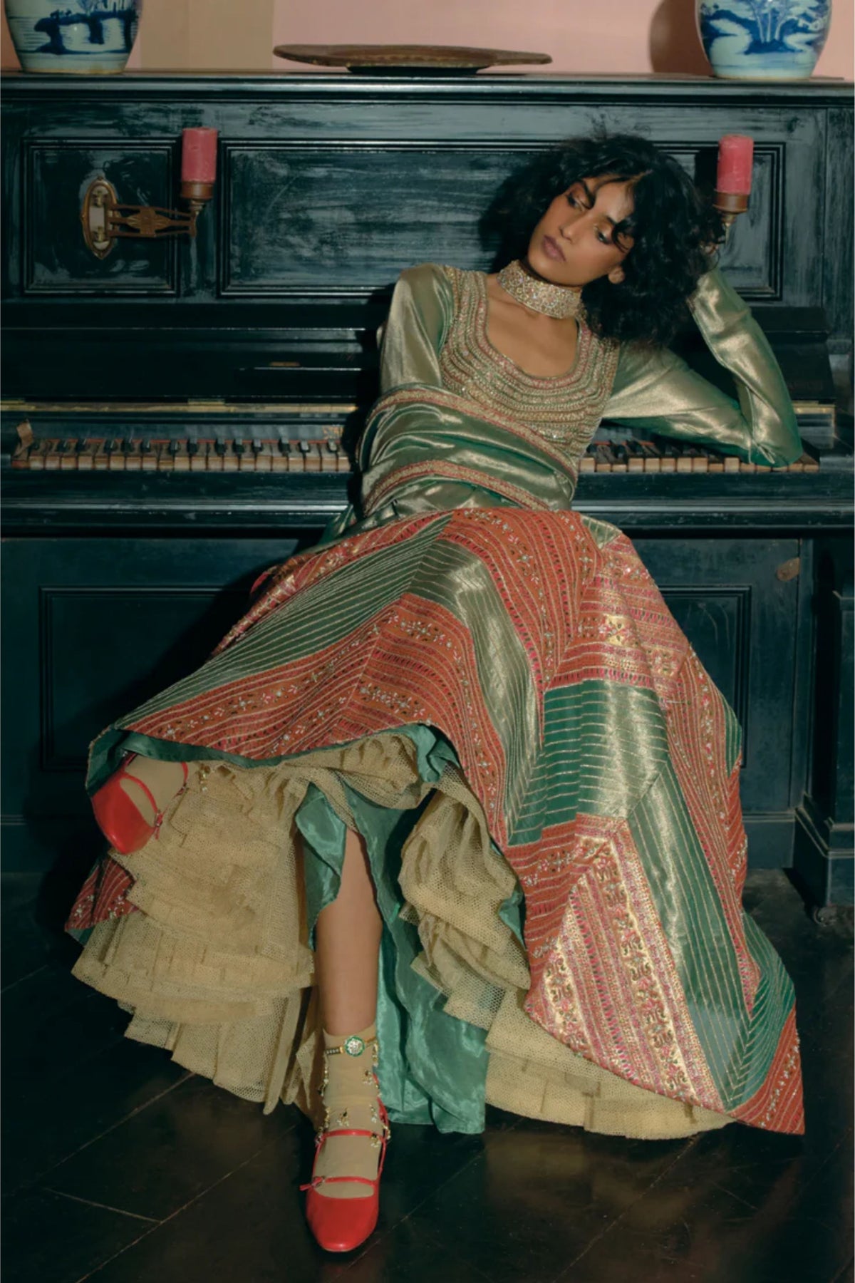 Emerald Skirt Set