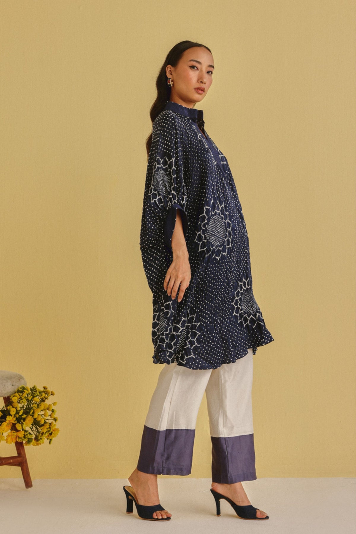 Chanderi Contrast Pant