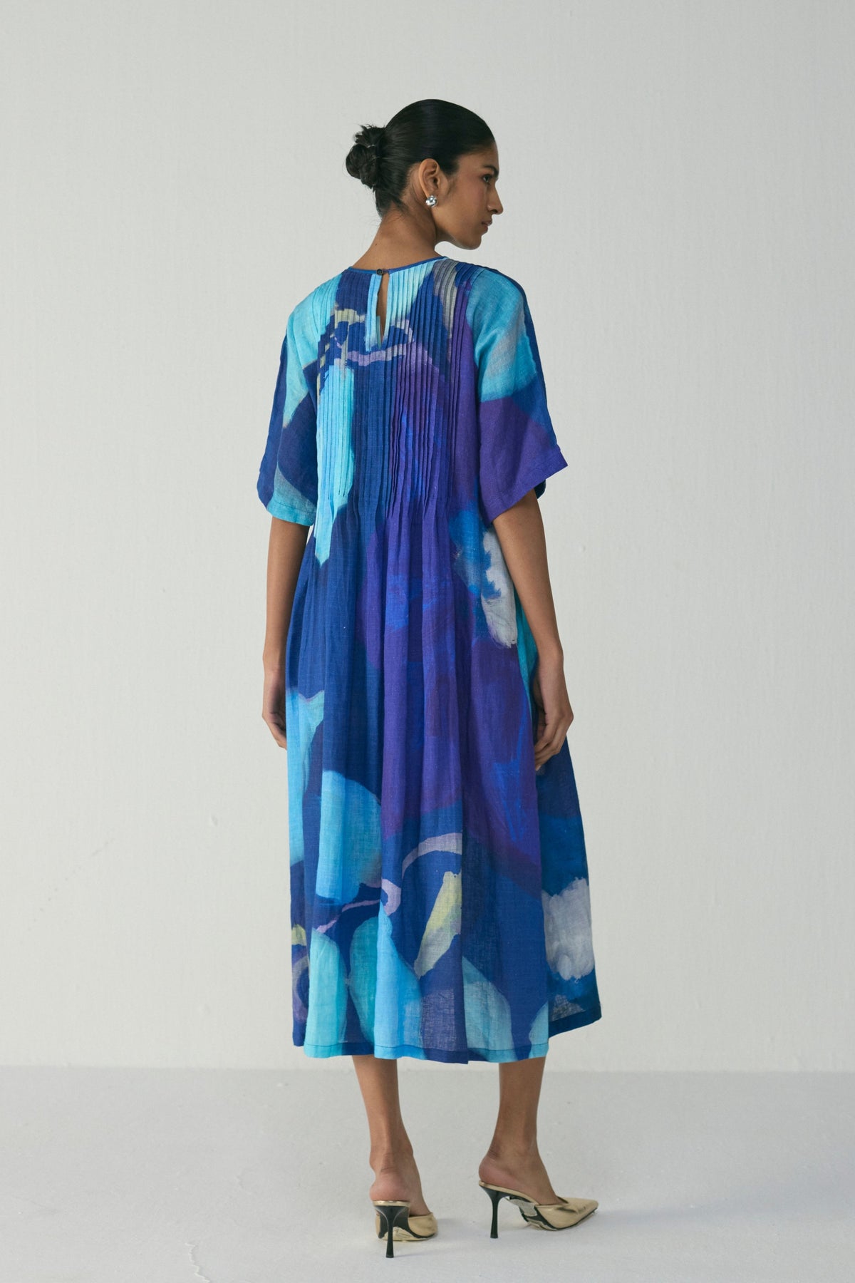 Blue Lagoon Pintucks Dress