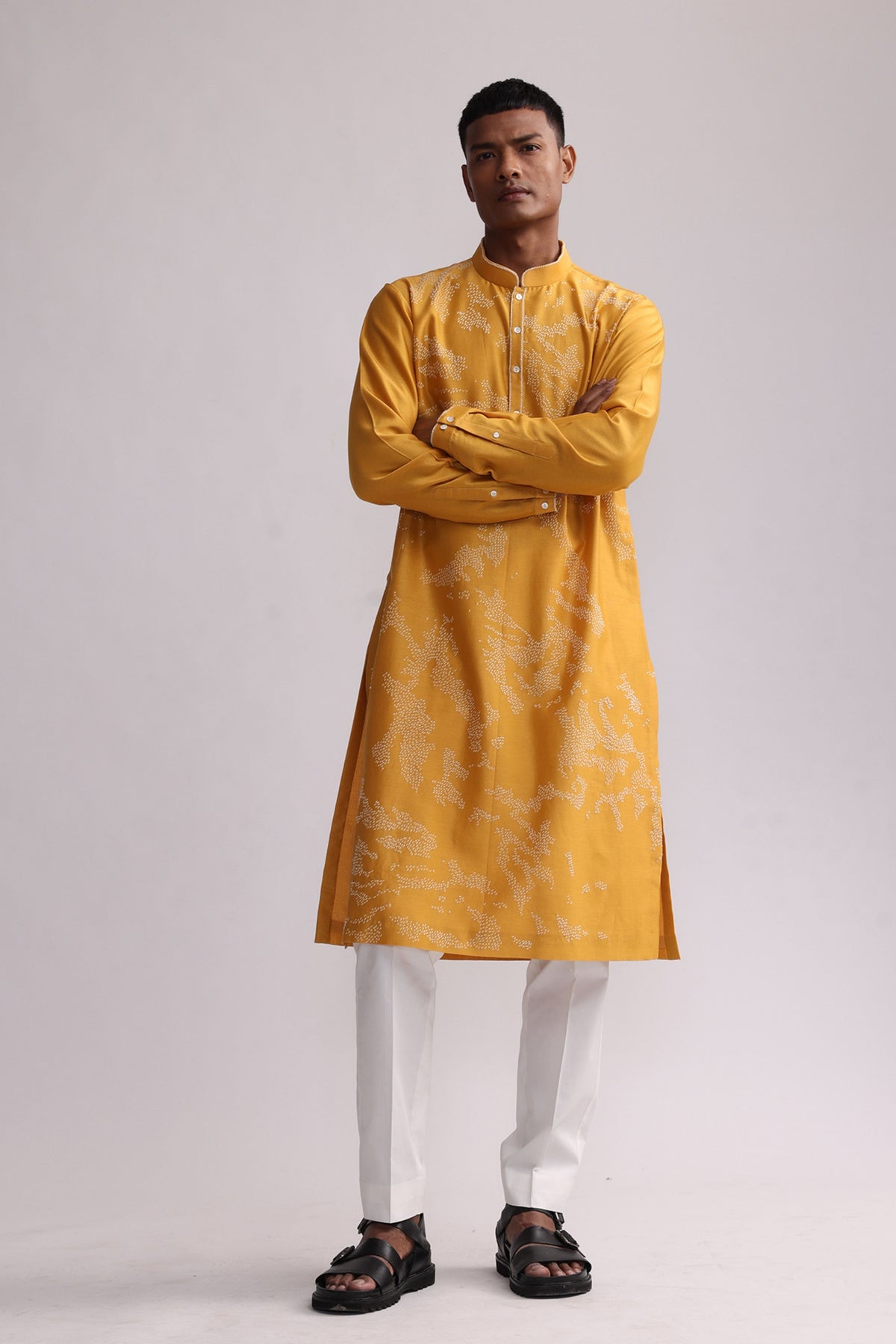 Shadow Mustard Kurta Set