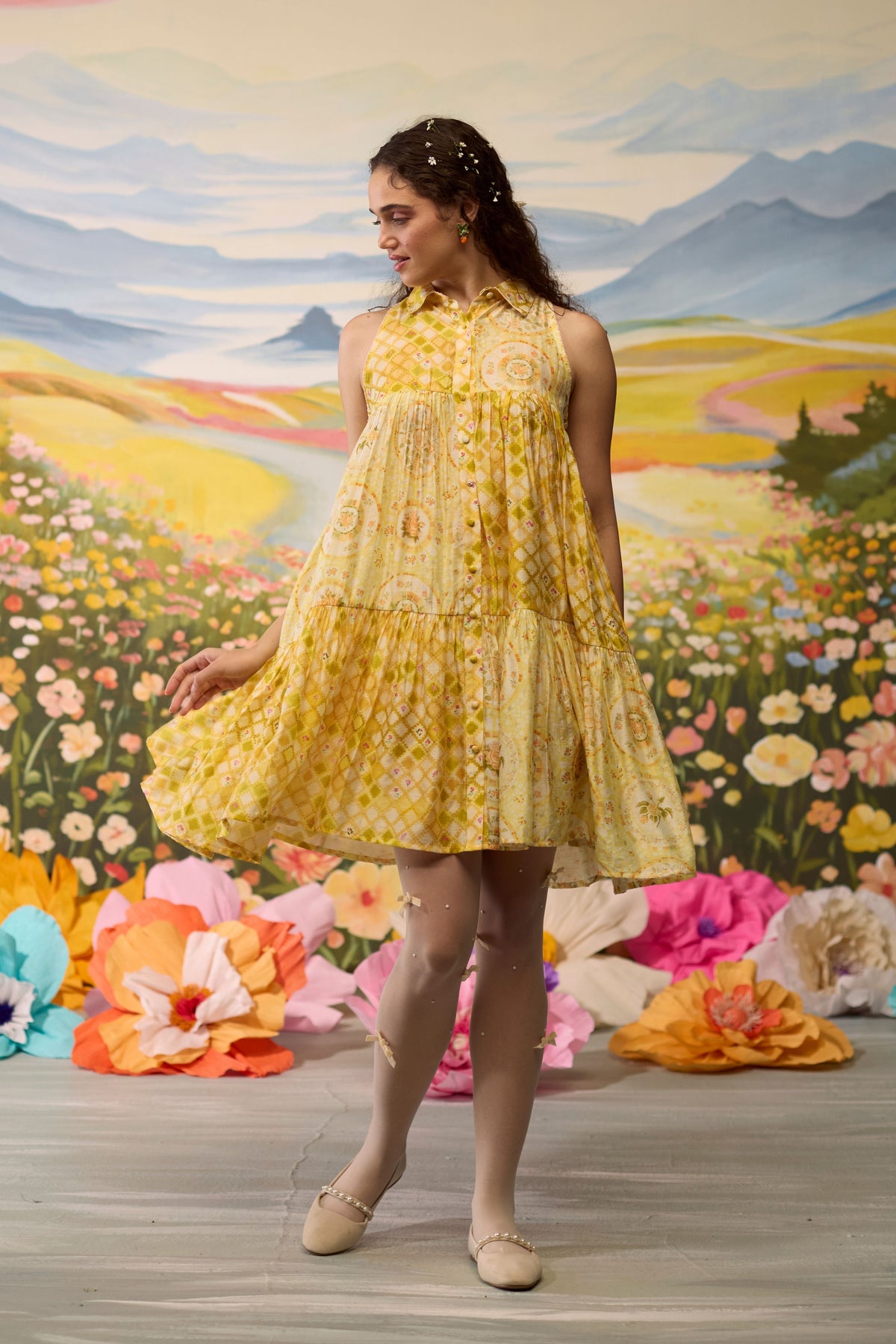Sunray Floral Dress