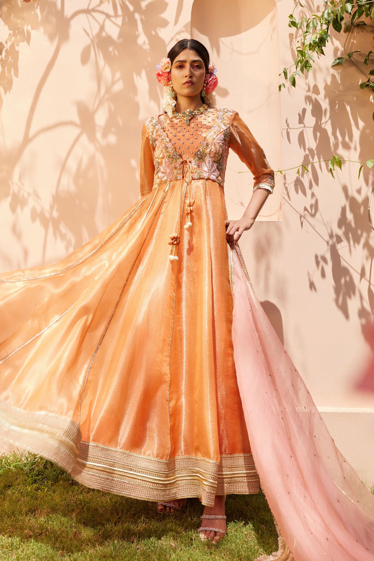 Genda Anarkali Set