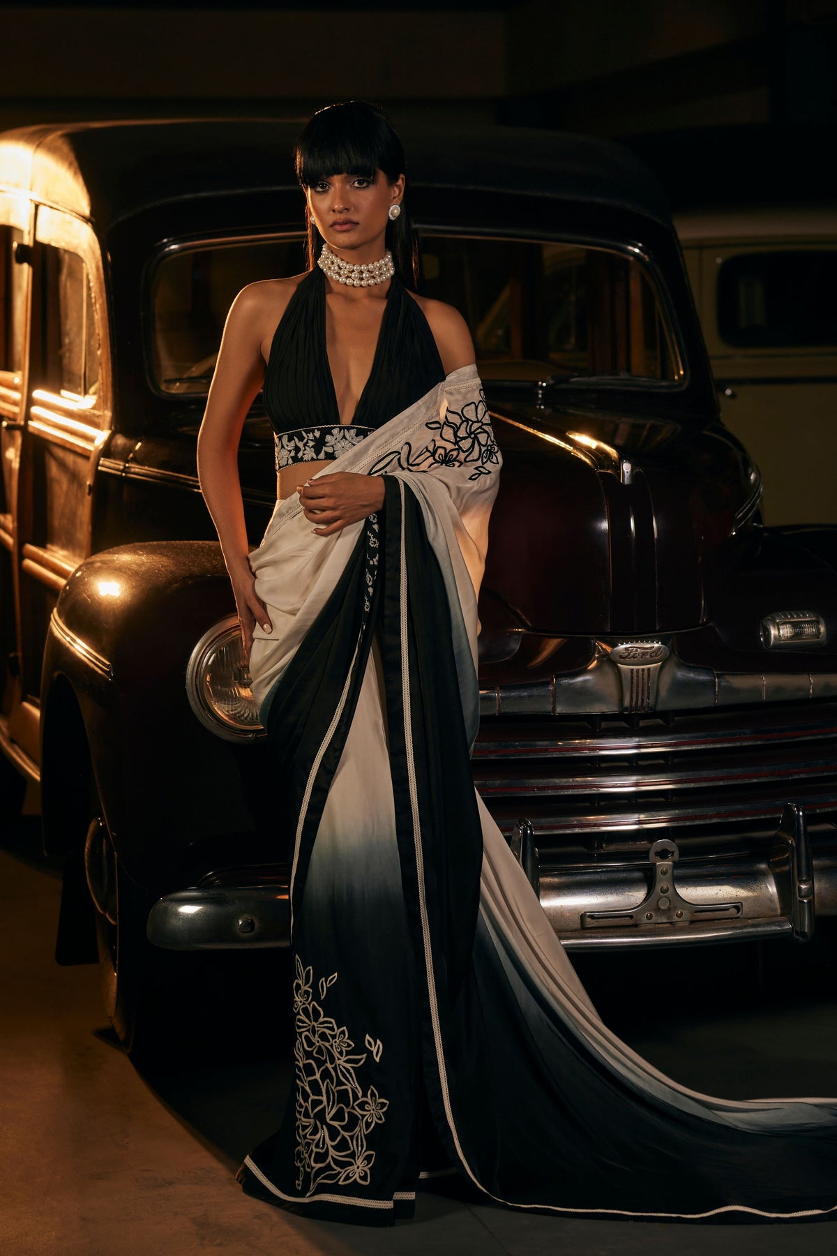 Ombre Saree Set