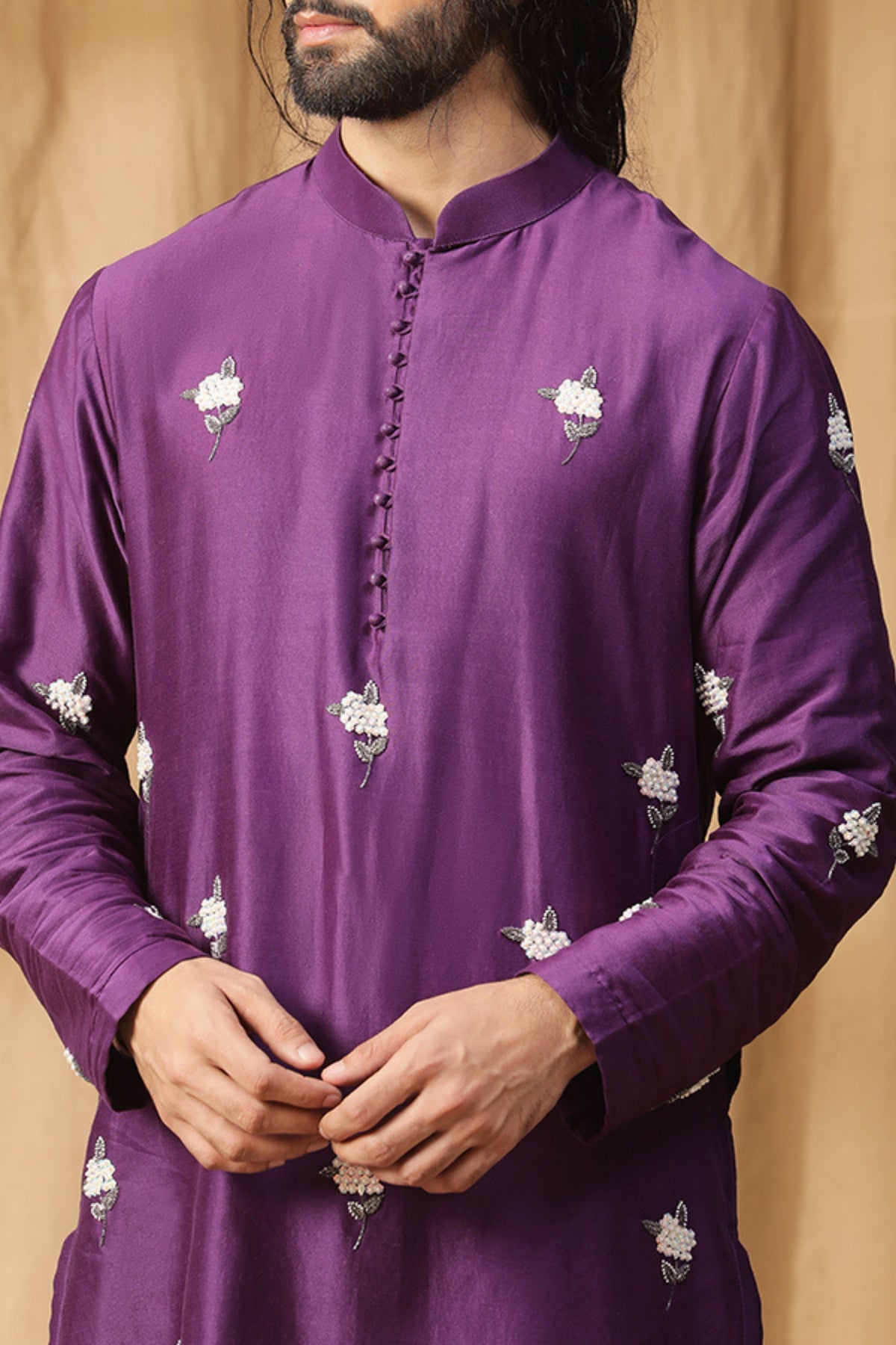 Dark Purple Plum Kurta Set