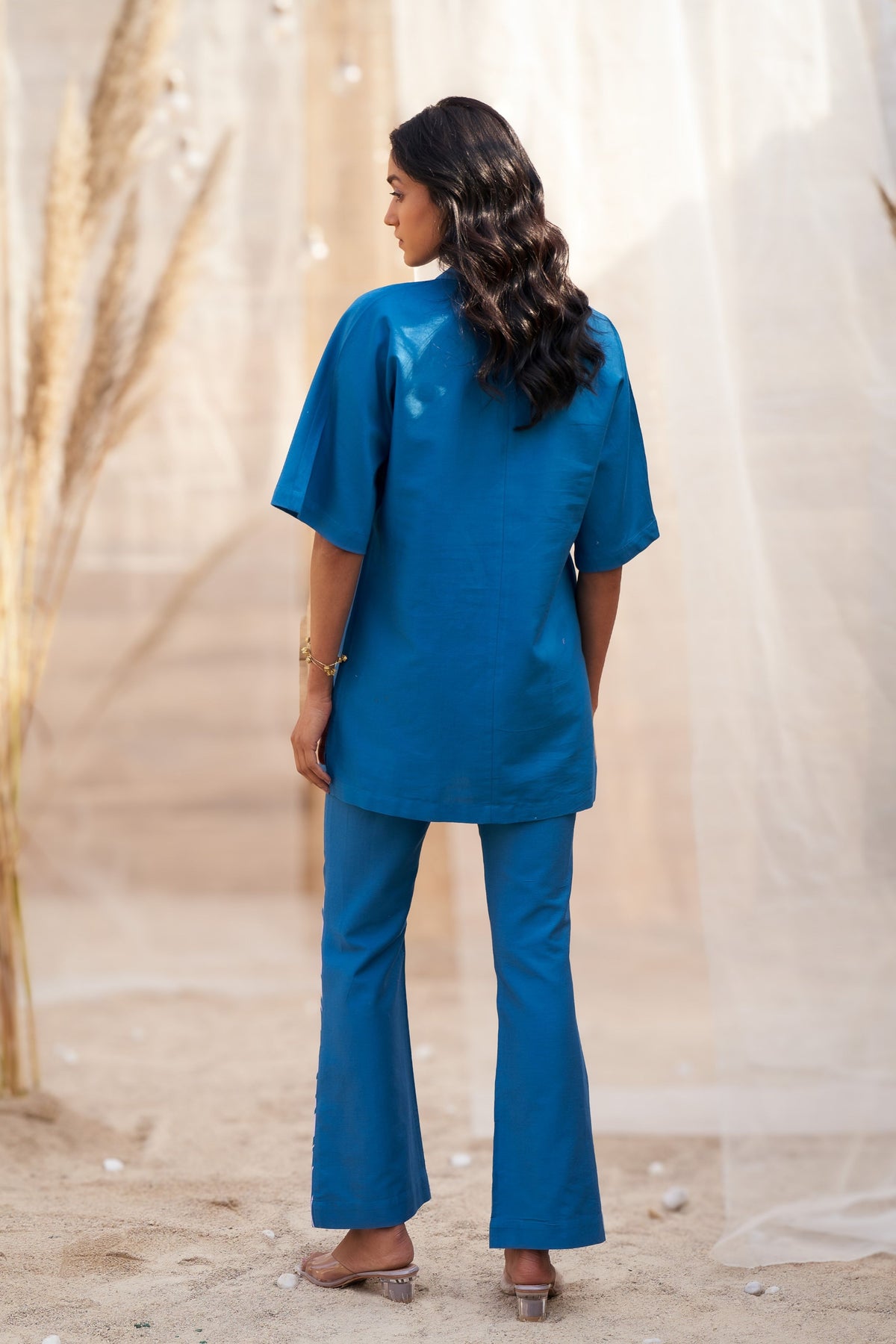 Reveria Collared Tunic Set