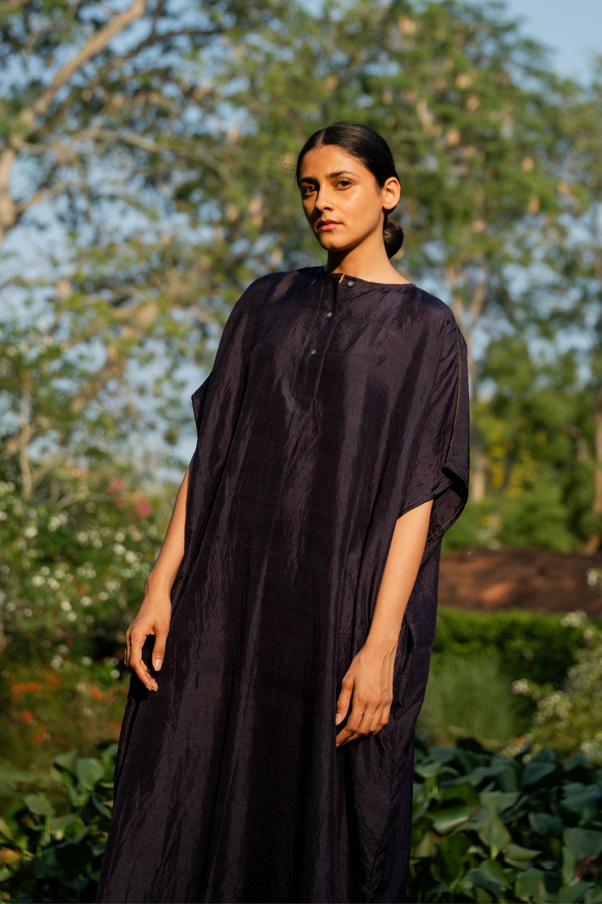 Jamun Pleated Kaftan