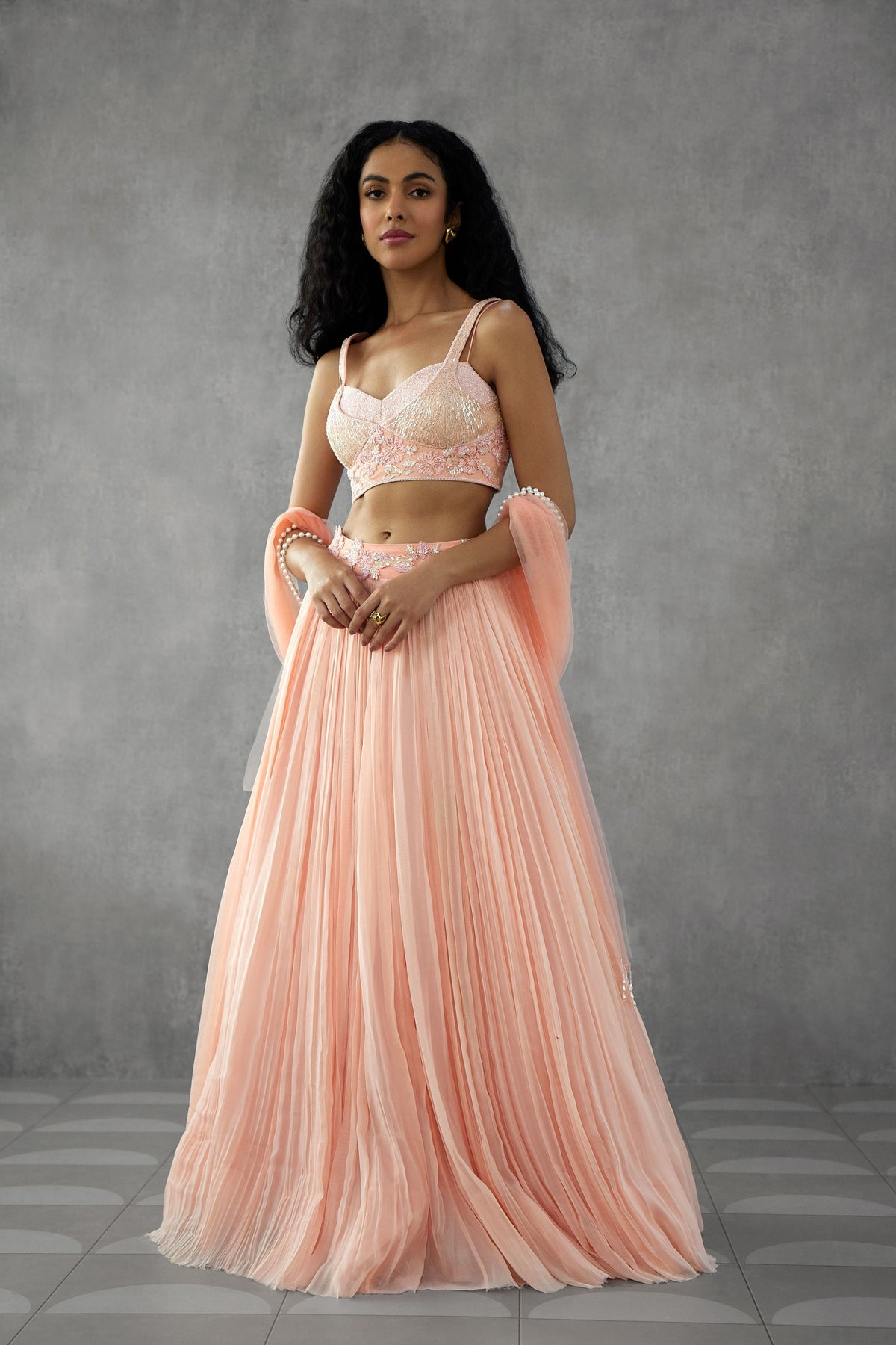 Blush Pink Lehenga Set