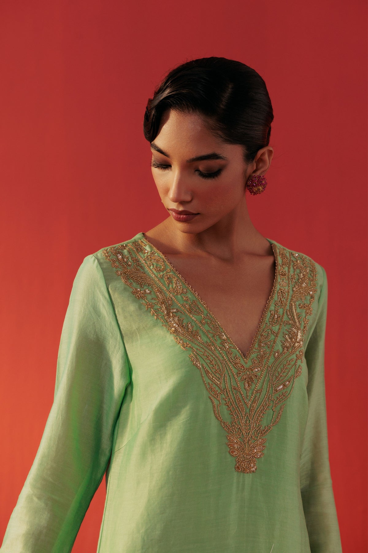Pastel Green Kurta Set